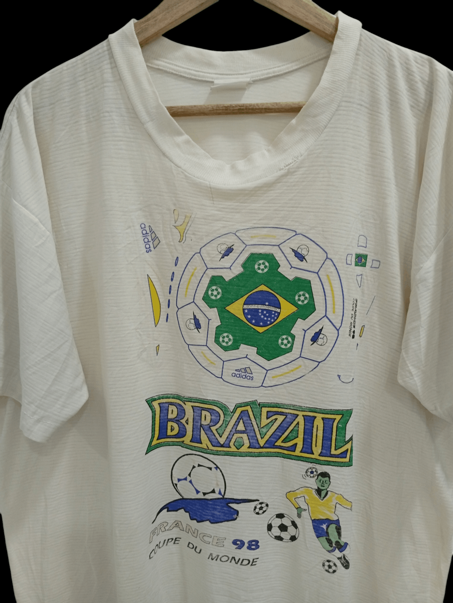 Vintage 🔥🔥Vintage France 98 Coupe Du Monde T-Shirt Size US L / EU 52-54 / 3 - 16 Thumbnail