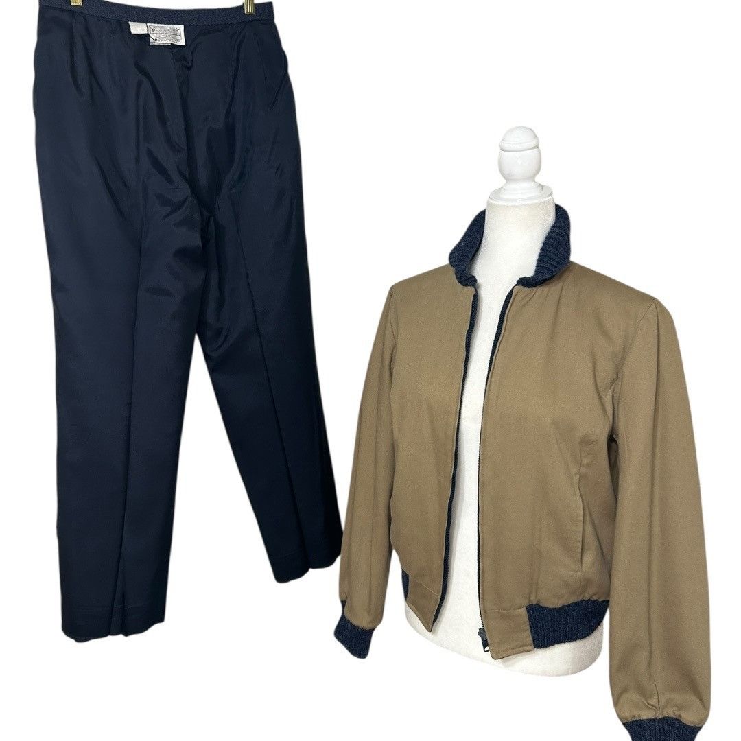 Pendleton Pendleton vintage 50s -60s 2 Piece Set Navy Wool Jacket Coat Size M / US 6-8 / IT 42-44 - 5 Thumbnail