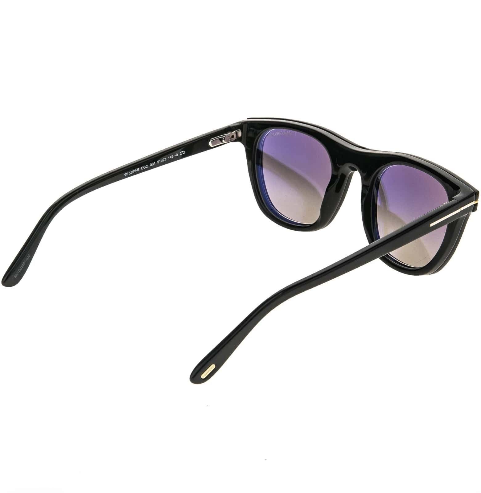 Tom Ford TOM FORD TF5895B 001 Black Magnetic Clip On Blue 5895 Size ONE SIZE - 4 Thumbnail