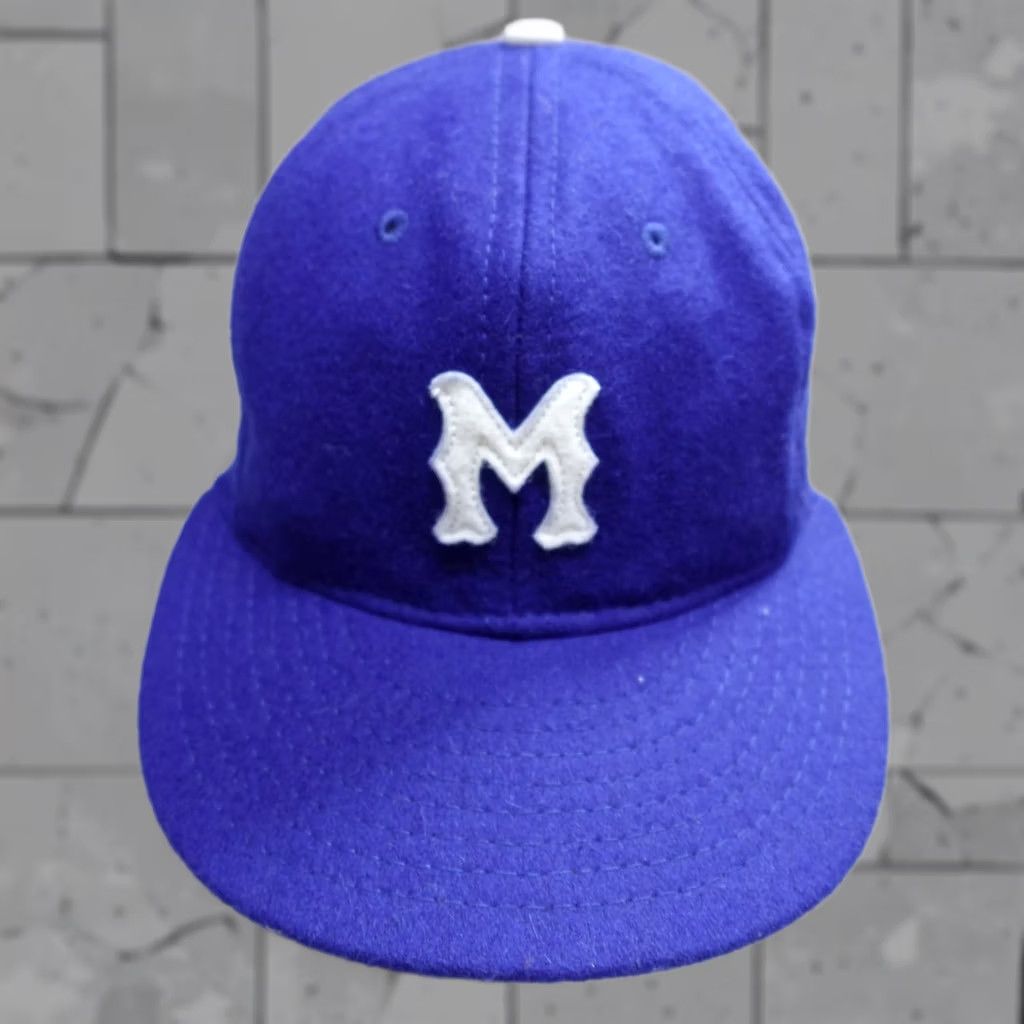 Ebbets Field Flannels VINTAGE Ebbets Field Flannels Hat Blue 7 Montreal Royals Made in USA Mens Size ONE SIZE - 1 Thumbnail