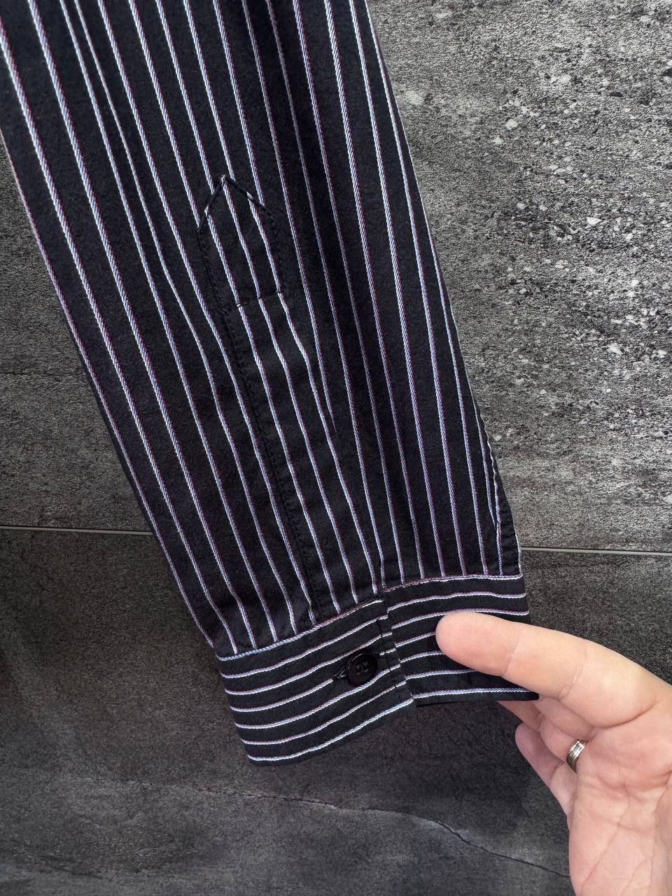 Armani Armani Jeans Men's Button-Up Long Sleeve Striped Shirt Size US L / EU 52-54 / 3 - 8 Thumbnail
