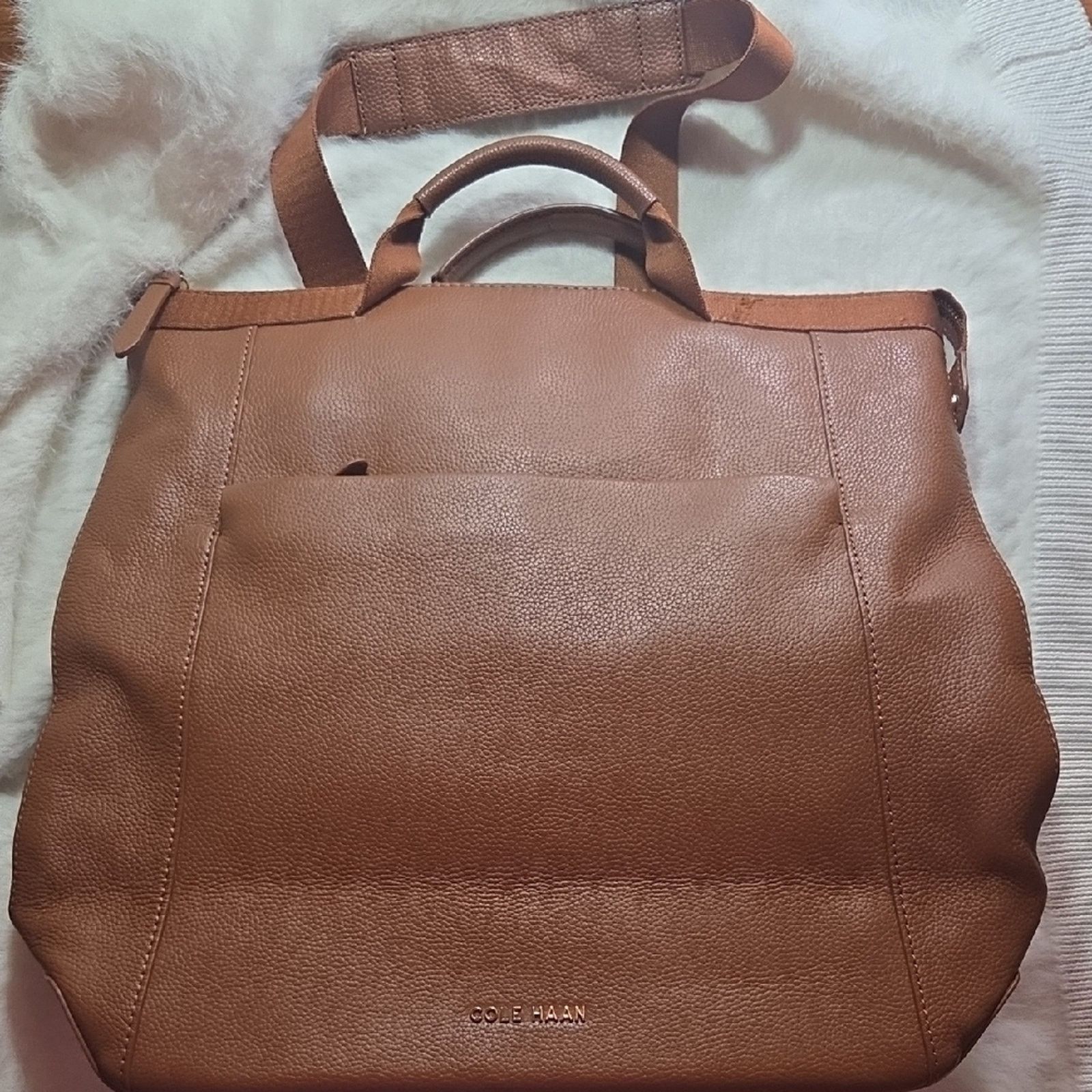 Cole Haan Cole Haan Chestnut Tan Leather Tote Size ONE SIZE - 4 Thumbnail