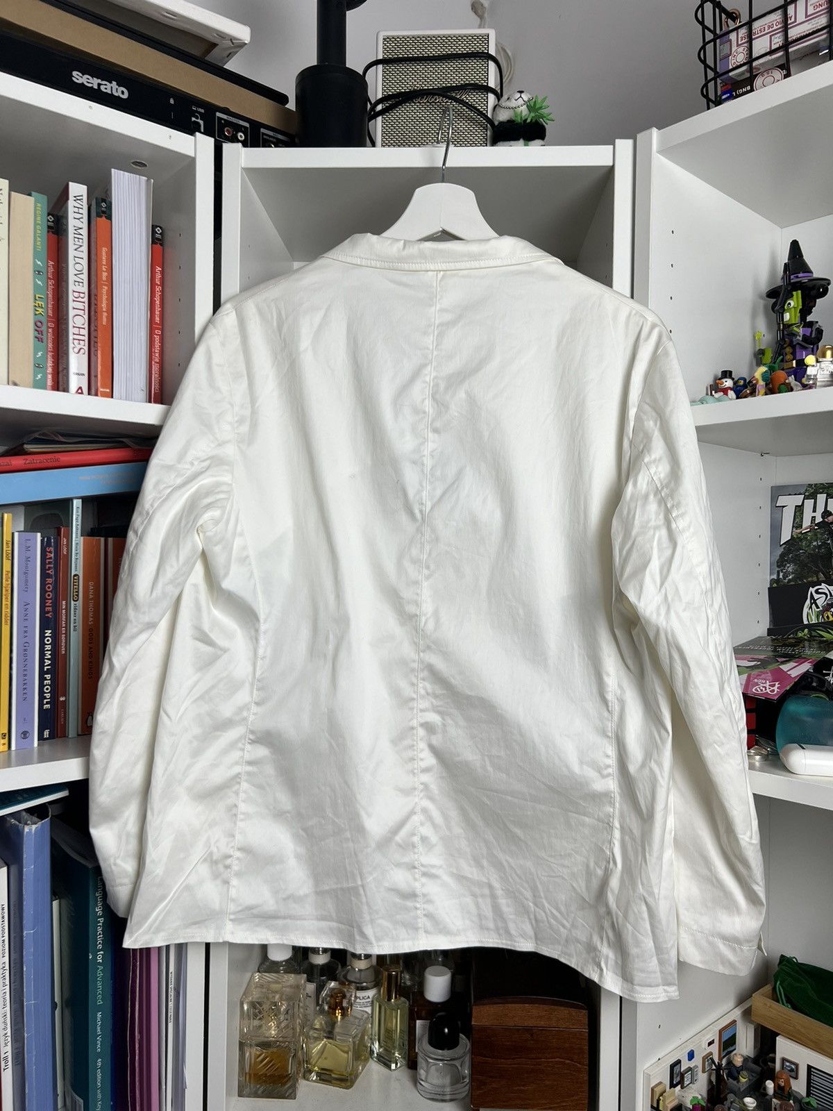 Designer × Jil Sander Vintage Jil Sander cotton white blazer jacket XL designer y2k Size XL / US 12-14 / IT 48-50 - 2 Thumbnail