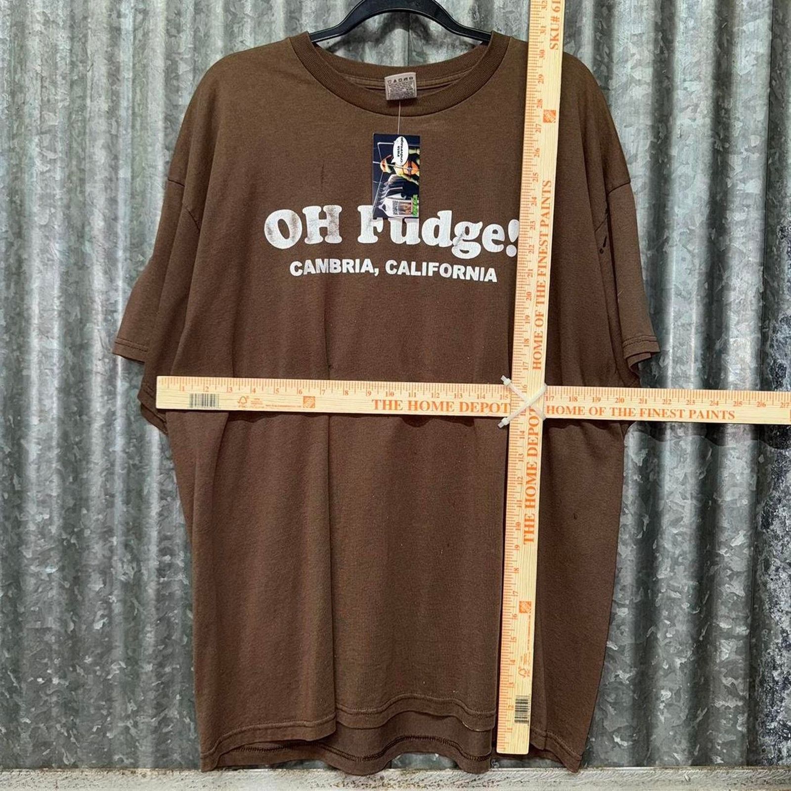Fruit Of The Loom Vintage y2k oh fudge cambria tourist t-shirt Size US XXL / EU 58 / 5 - 2 Thumbnail