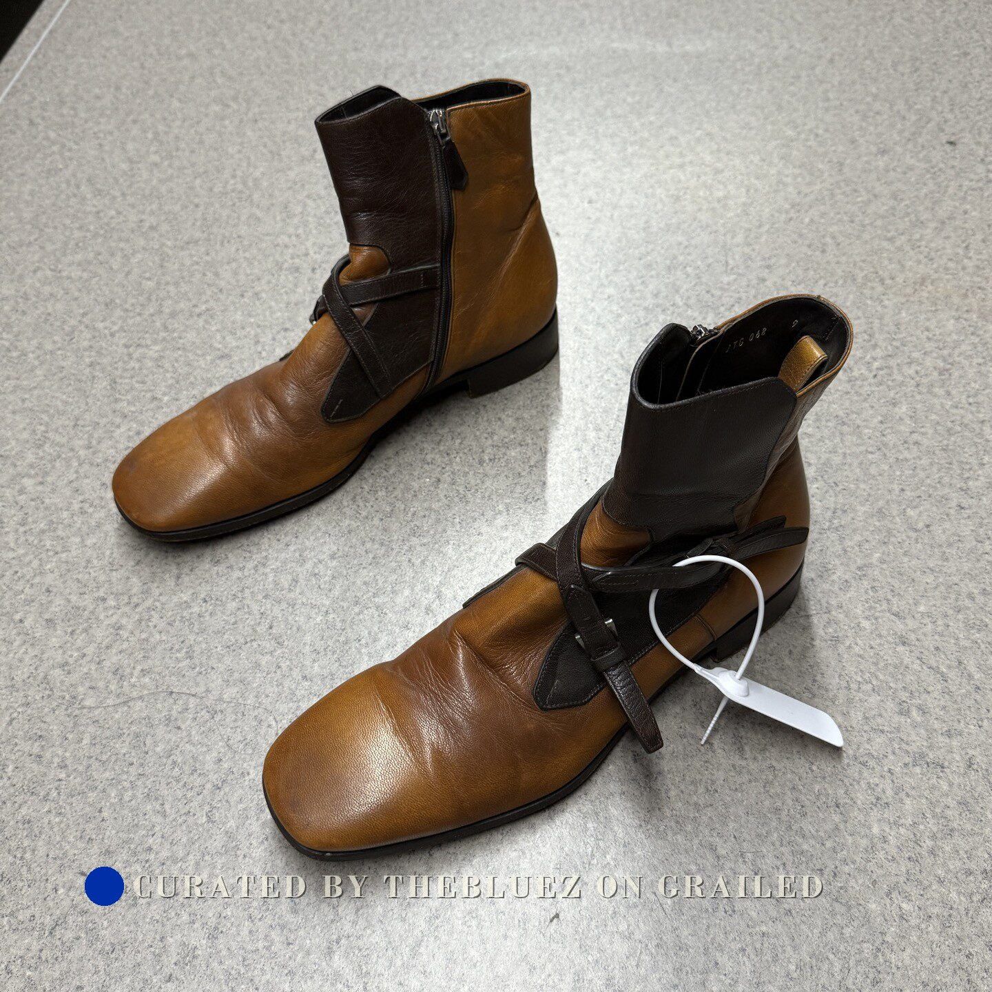 Prada Prada Brown Leather Chelsea Boots Size US 10 / EU 43 - 1 Thumbnail