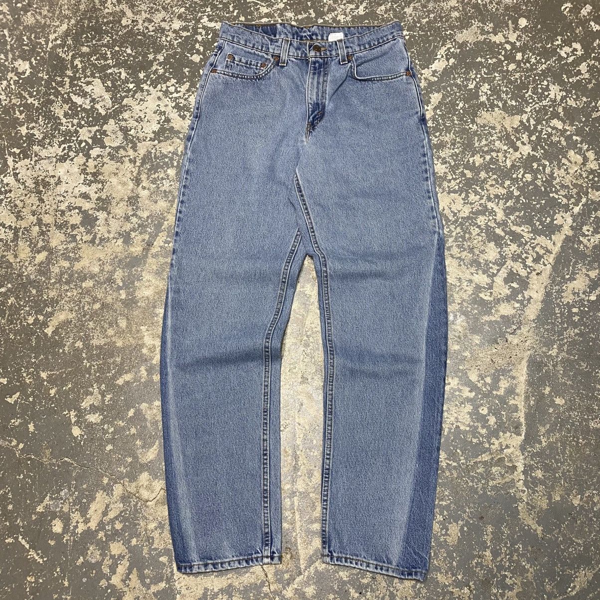 Levi's × Vintage Vintage Levi’s 550 Relaxed Fit Stripe Blue Denim USA 90s Size US 30 / EU 46 - 4 Thumbnail