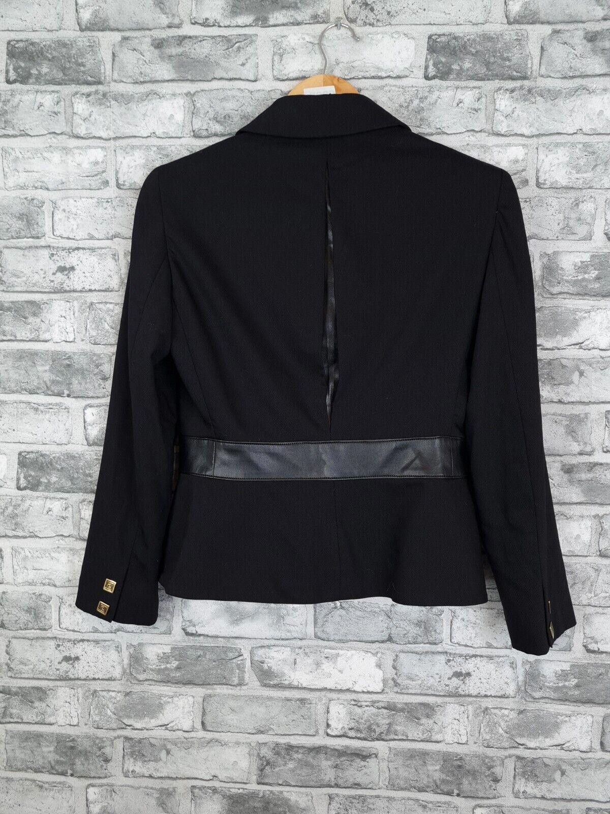 Versace Versace Jacket Size 8 10 Black Wool Mix Vintage Size S / US 4 / IT 40 - 5 Thumbnail