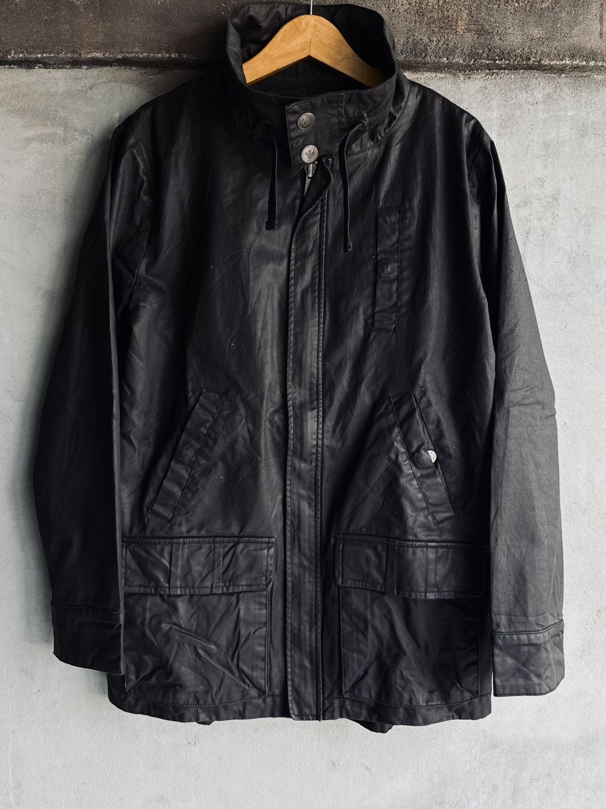 5351 POUR LES HOMMES Waxed Jacket Long I.am Japanese Styled Size US L / EU 52-54 / 3 - 1 Thumbnail