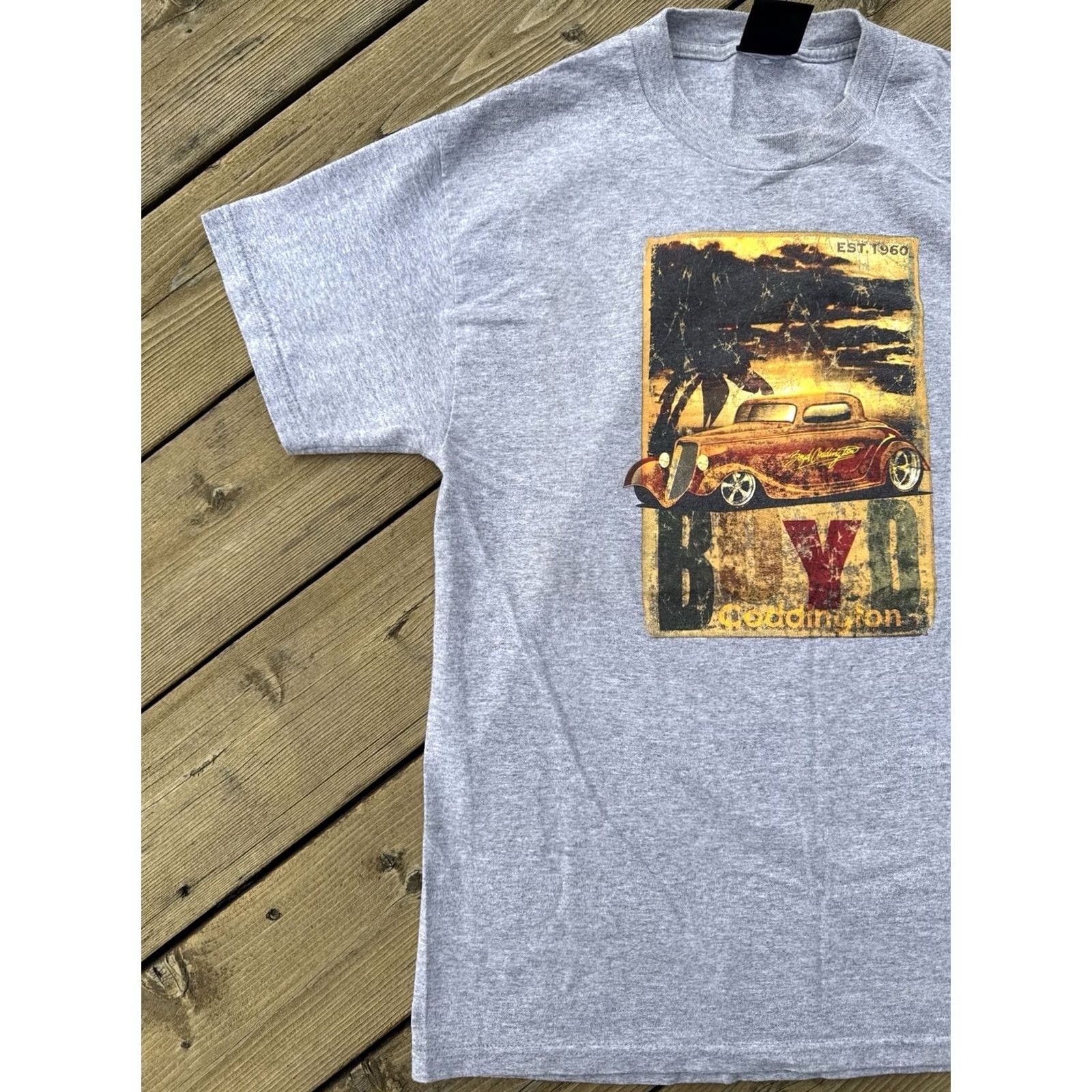 Vintage VINTAGE Giant Merchandising T-Shirt Mens M Gray 2000s Boyd Coddington Hot Rod Cars Racing 90s Size US M / EU 48-50 / 2 - 2 Thumbnail