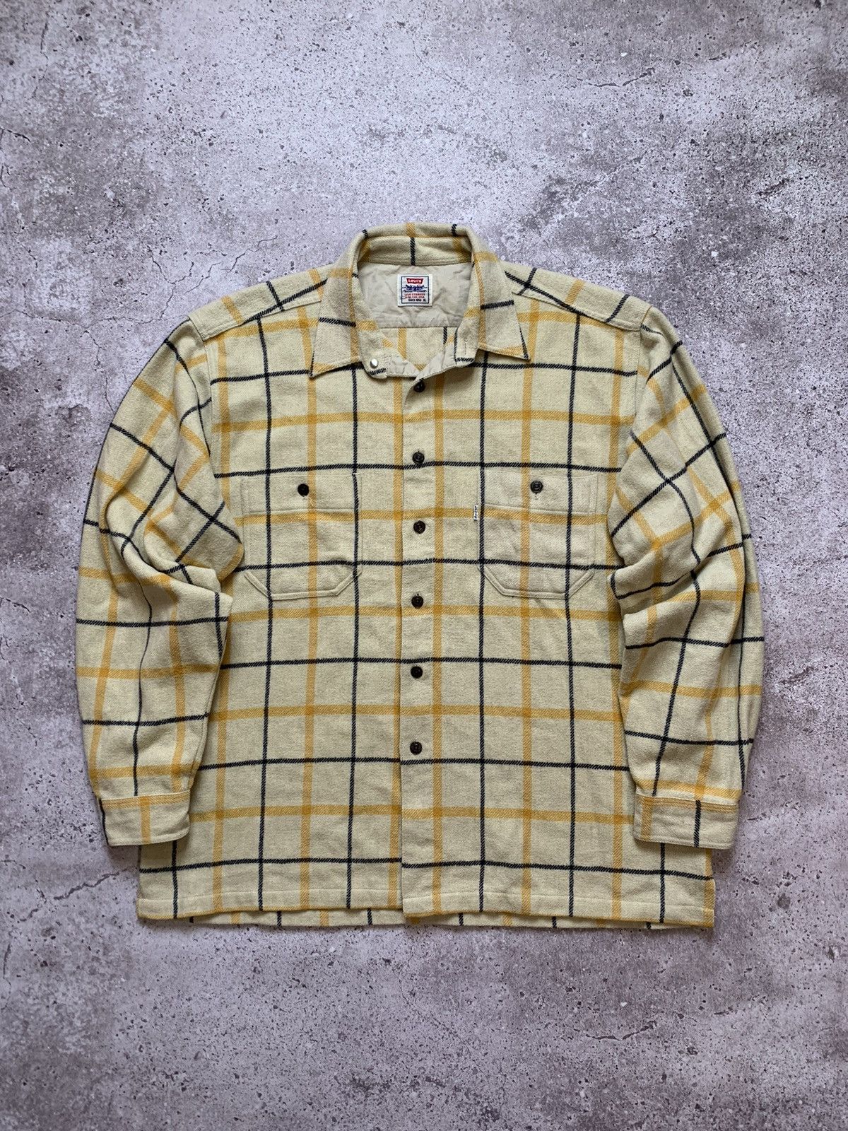 Levi's × Vintage Vintage Levi’s Checkered Trucker Flannel Jacket Over-shirt Size US XL / EU 56 / 4 - 1 Thumbnail