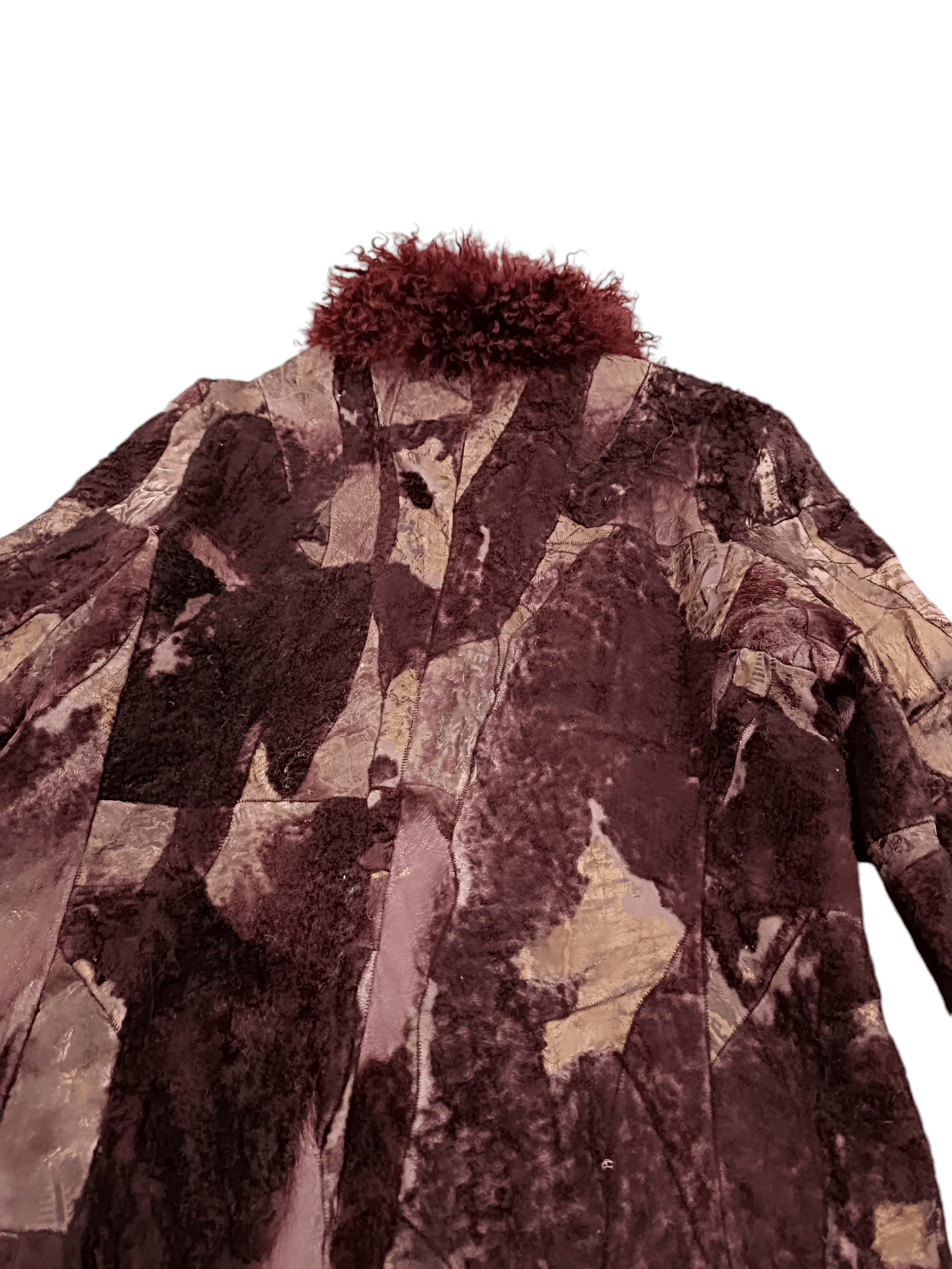 Other Vintage Patchwork Fur Leather Jacket Size M / US 6-8 / IT 42-44 - 5 Thumbnail