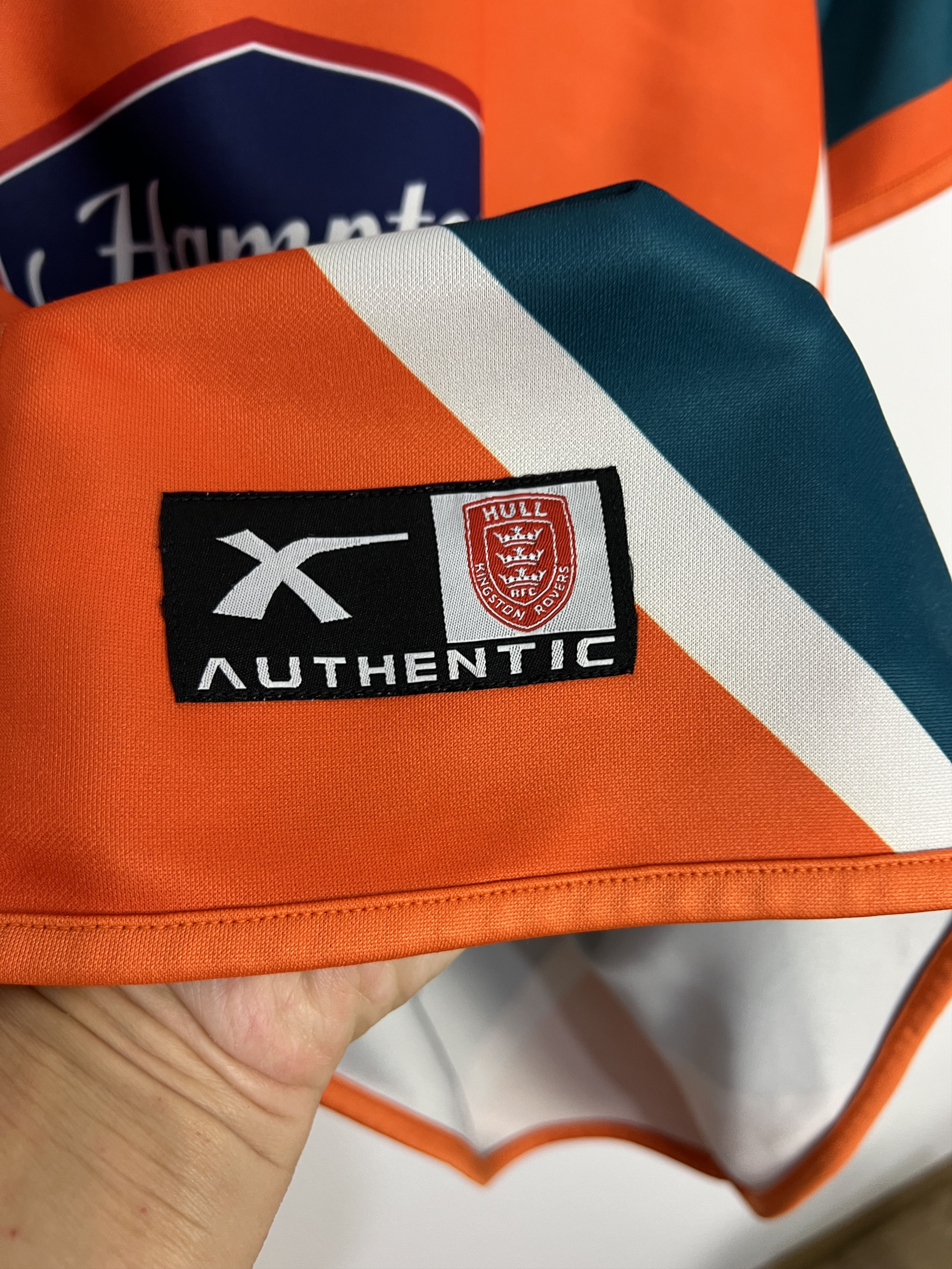 Vintage Rugby Hull KR Kingston Rovers Shirt Jersey Blades Rare Size US L / EU 52-54 / 3 - 6 Thumbnail