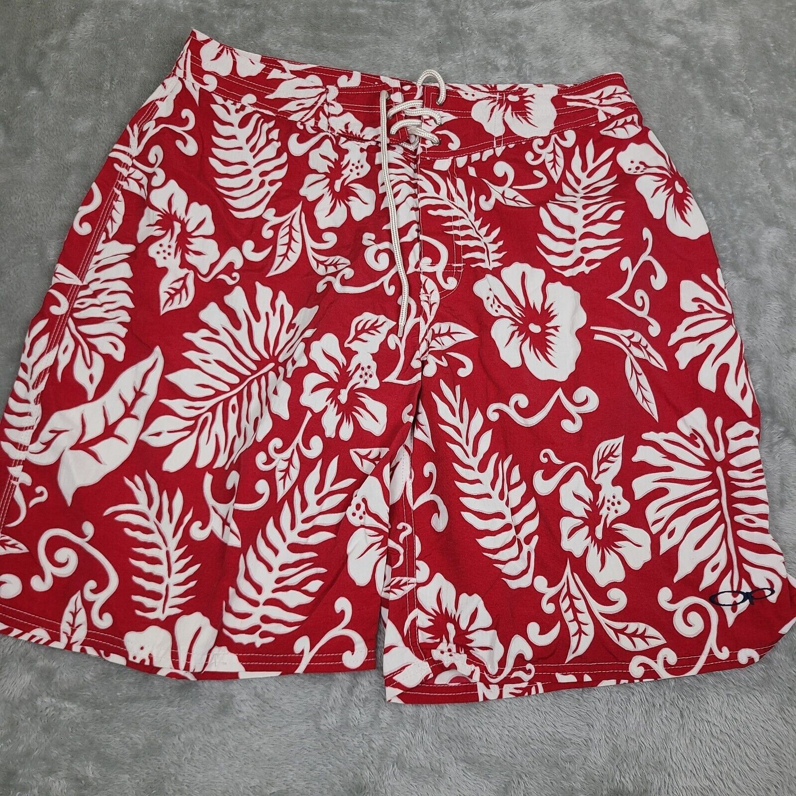 Ocean Pacific Vintage OP Ocean Pacafic Men's Board Shorts Sz 36 Red Floral Size US 36 / EU 52 - 1 Thumbnail