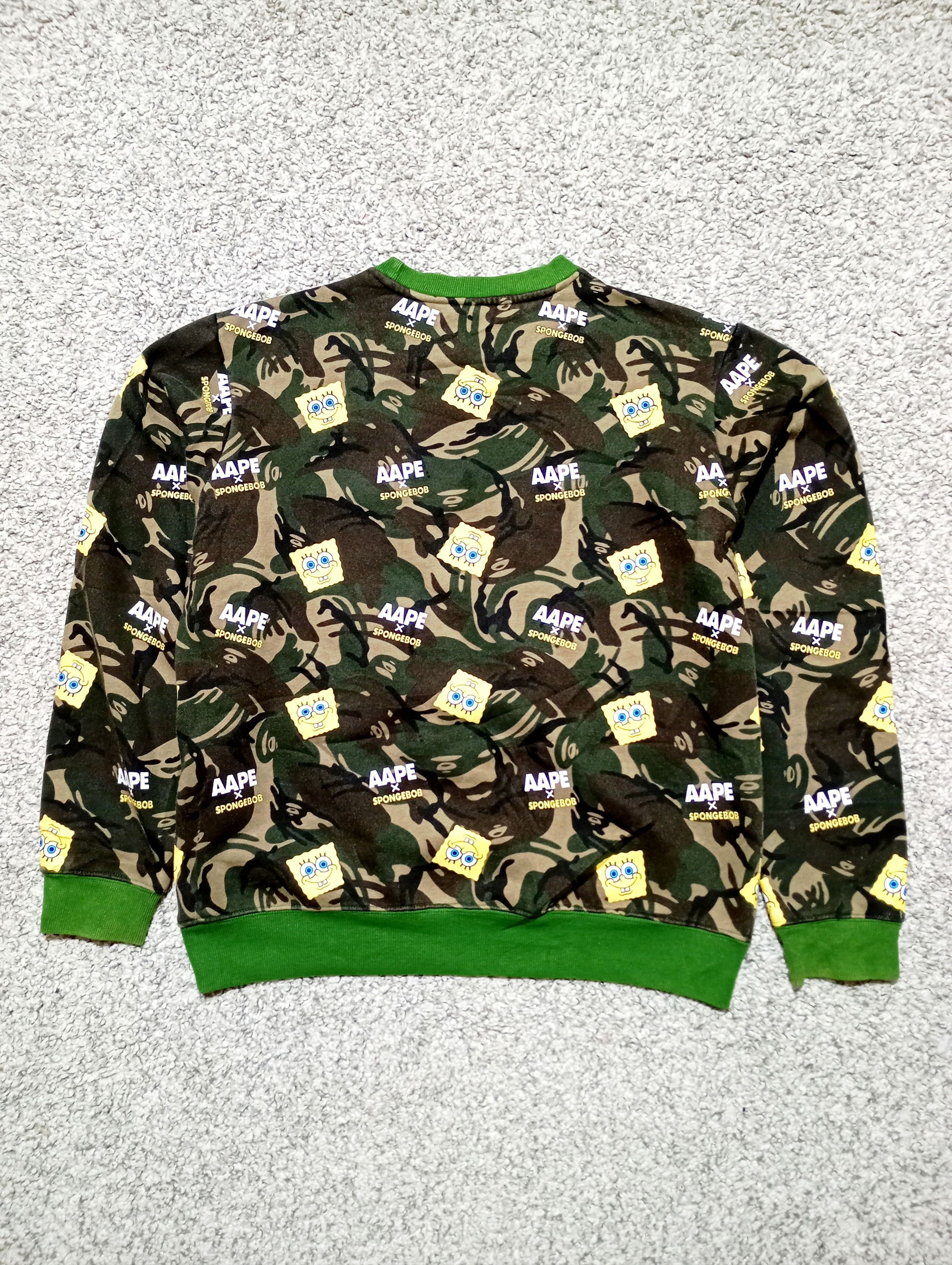 Aape Aape by A Bathing Ape x SpongeBob Crewneck Sweatshirt Size US XL / EU 56 / 4 - 14 Thumbnail