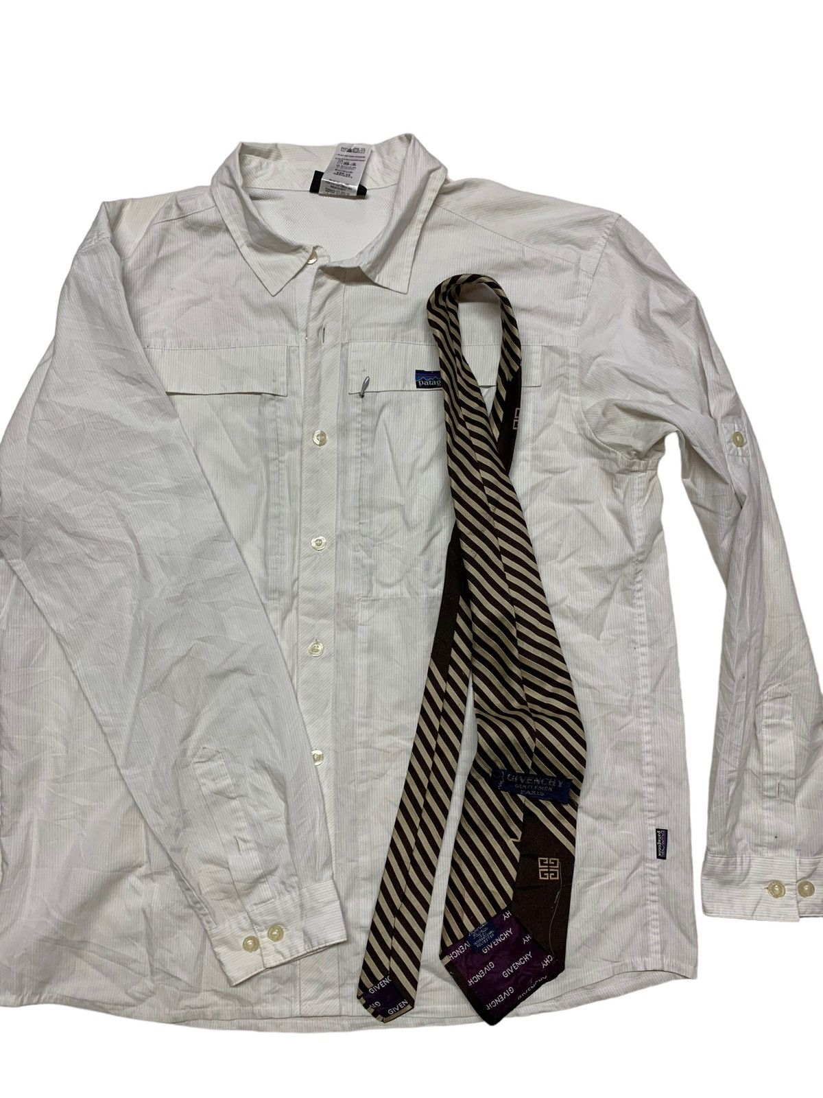Patagonia shirt + tie Givenchy