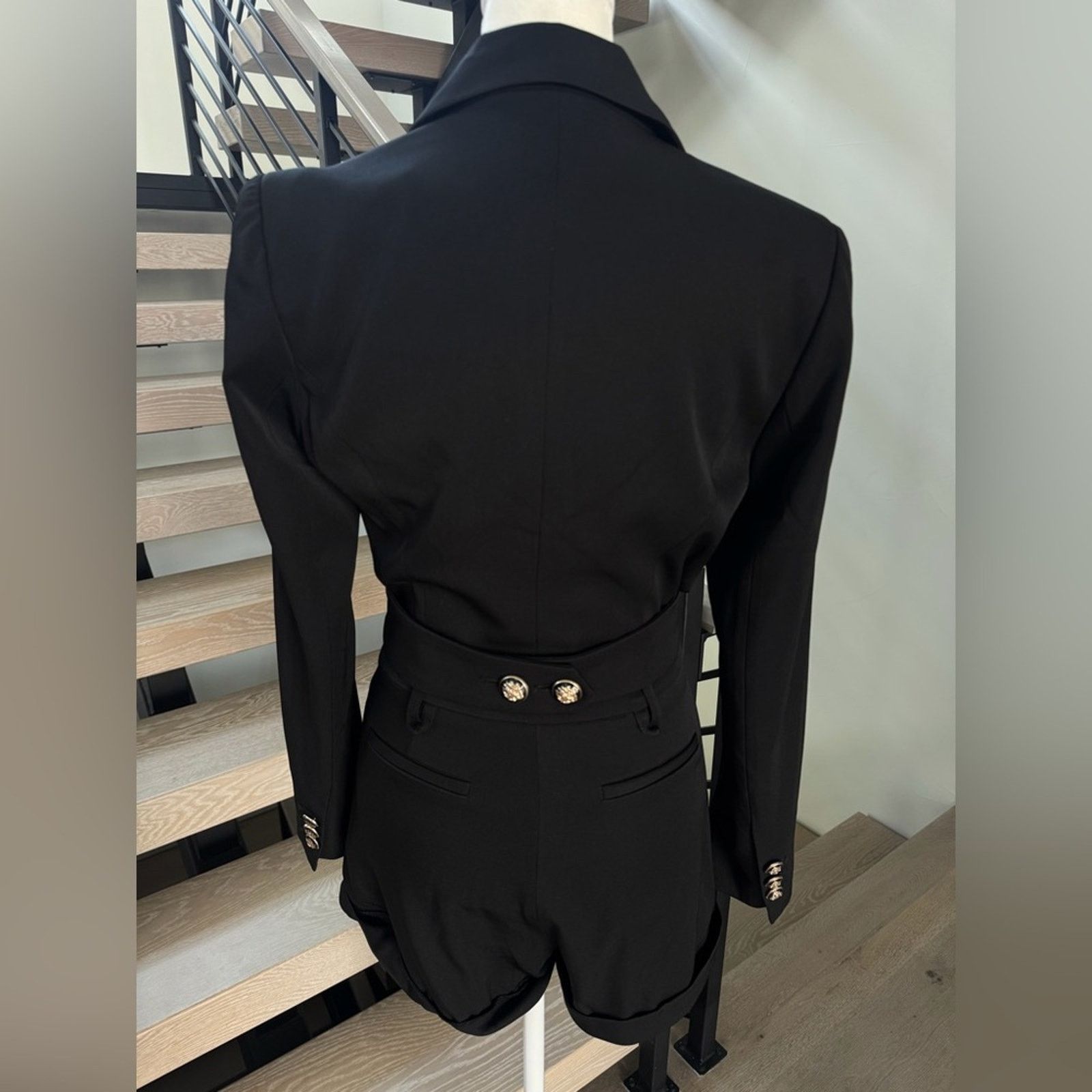 Other New Y2K Ronny Kobo Collection Elegant Black Romper size XS/S Size 26" / US 2 / IT 38 - 4 Thumbnail