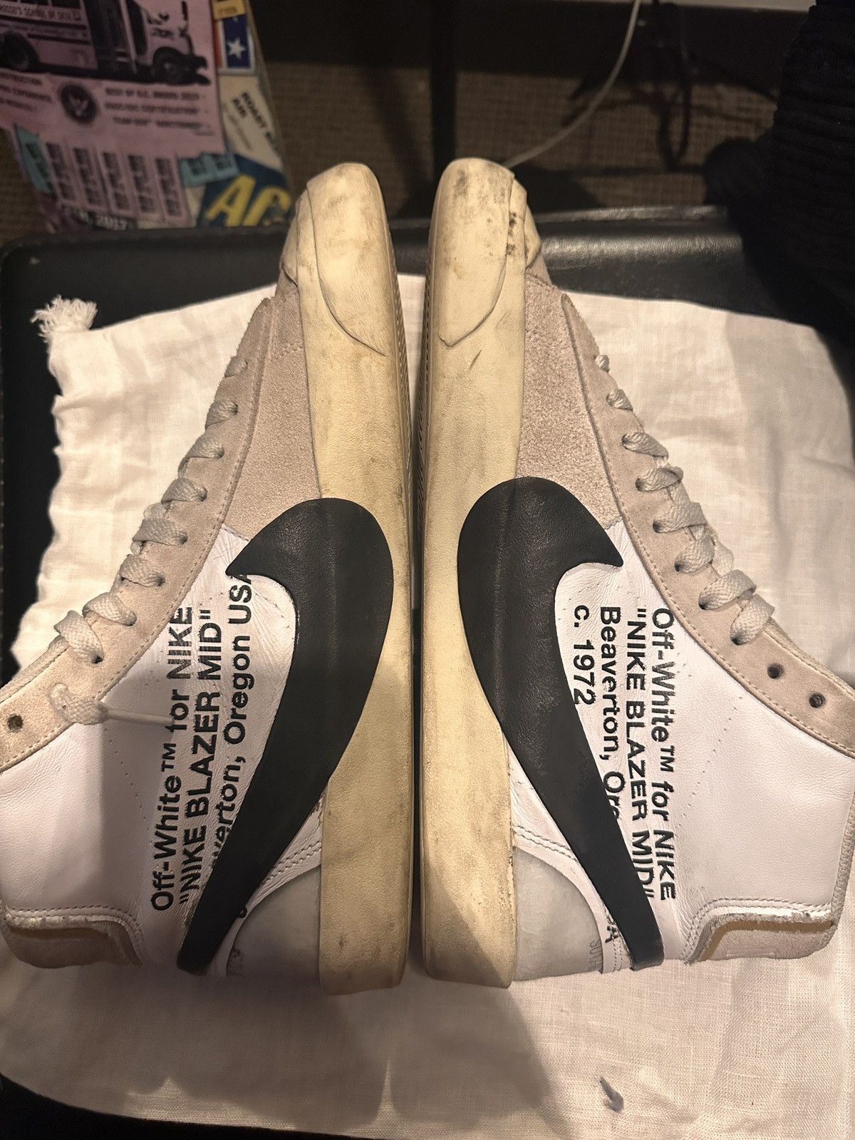 Nike × Off-White Off White OG The Ten Nike Blazer Size US 10.5 / EU 43-44 - 4 Thumbnail