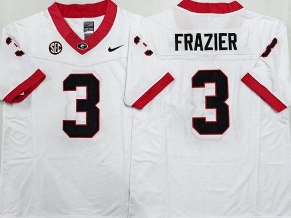 Other Men's Georgia Bulldogs 3 Nate Frazier White Jersey Size US M / EU 48-50 / 2 - 1 Thumbnail