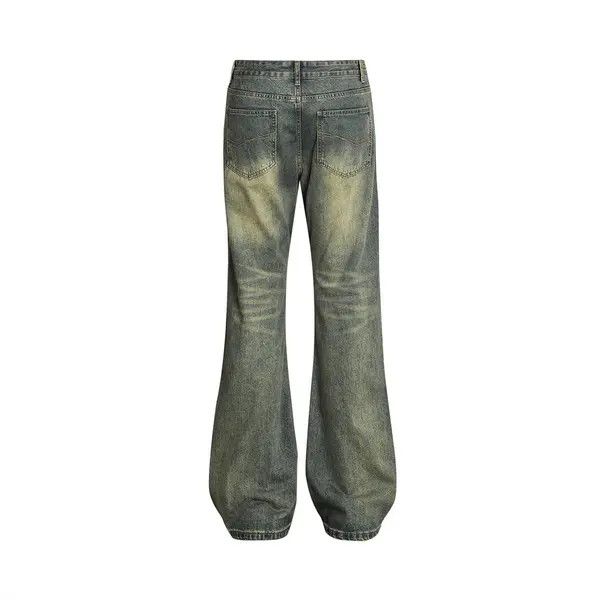 Japanese Brand Ryou Punk washed distressed vintage men's bootcut jeans Size US 32 / EU 48 - 4 Thumbnail
