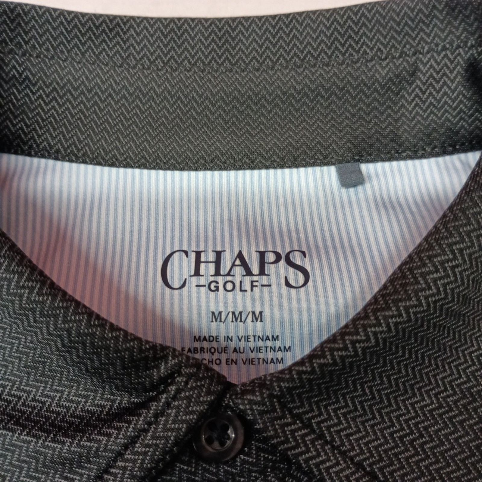 Chaps Chaps Golf Polo Shirt Men's M Black Dri Wear Breathable Size US M / EU 48-50 / 2 - 3 Thumbnail