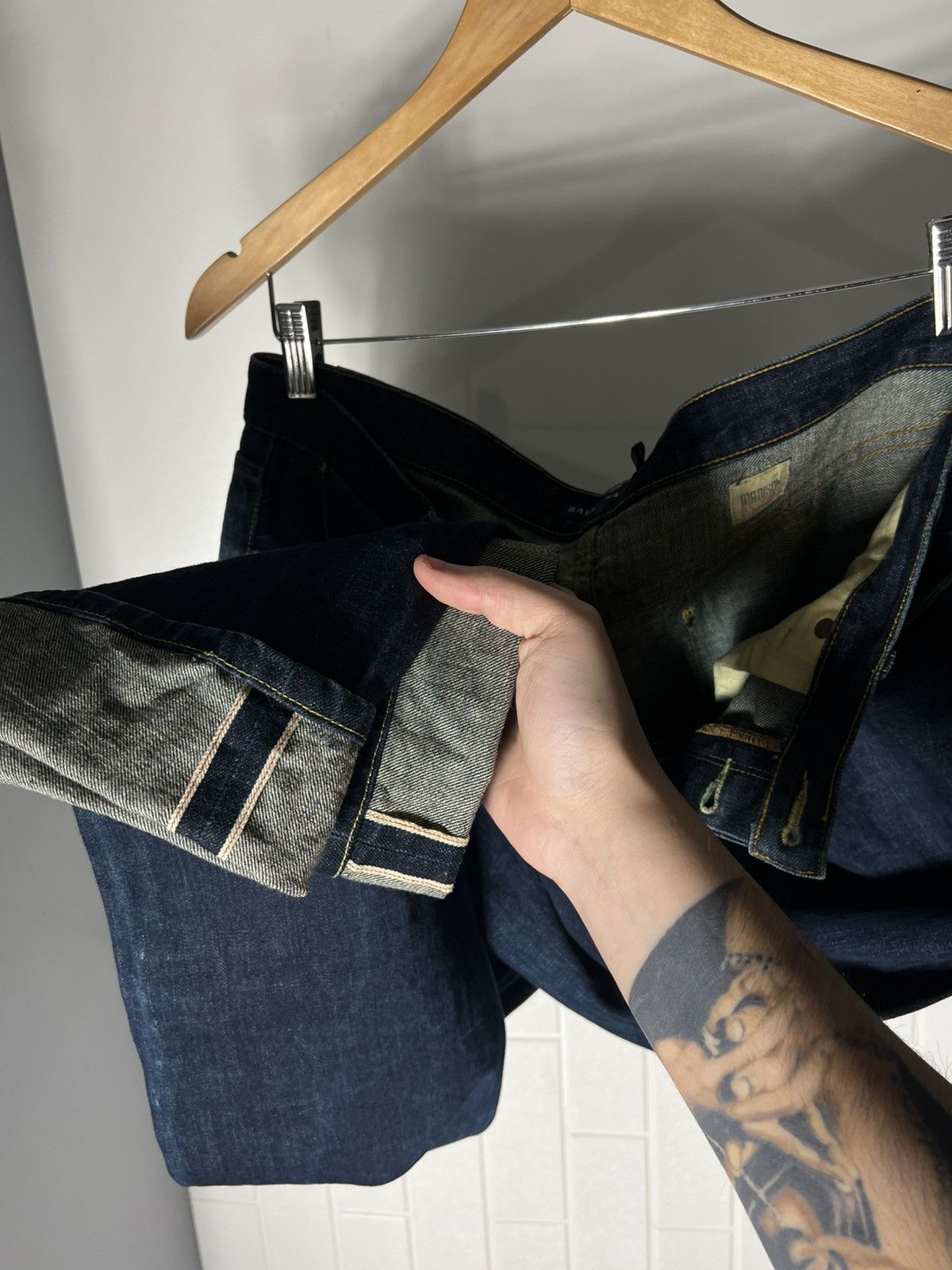 Polo Ralph Lauren VINTAGE POLO RALPH LAUREN DENIM SELVEDGE JAPAN JEANS RETRO CASUAL DESIGNER Y2K 90s Size US 31 - 13 Thumbnail