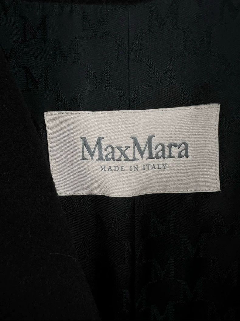 Max Mara Max Mara Black 101801 Coat Jacket Size M / US 6-8 / IT 42-44 - 3 Thumbnail
