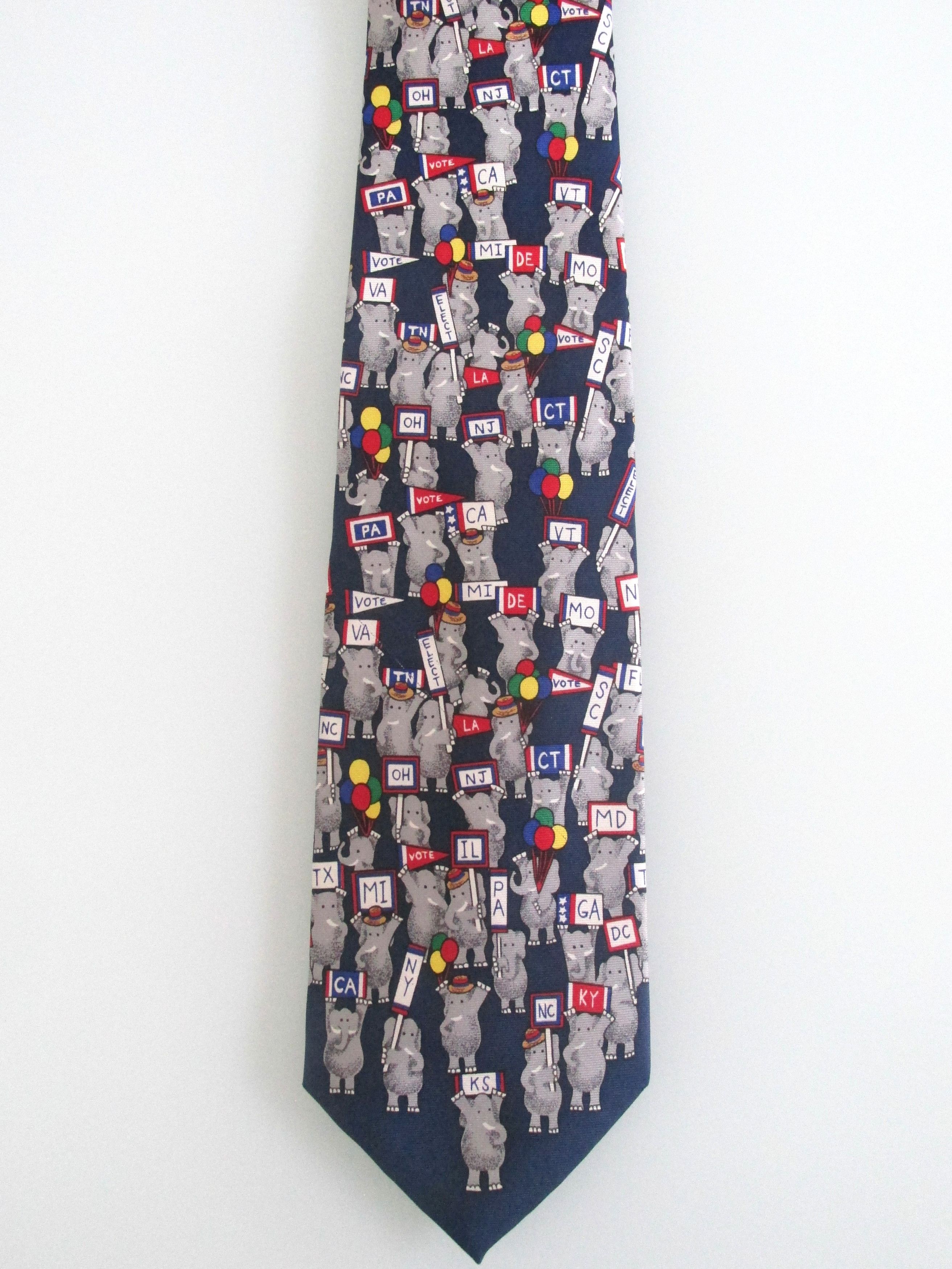 Other Alynn (NWOT) Republican Party Men's Silk Tie Size ONE SIZE - 2 Thumbnail