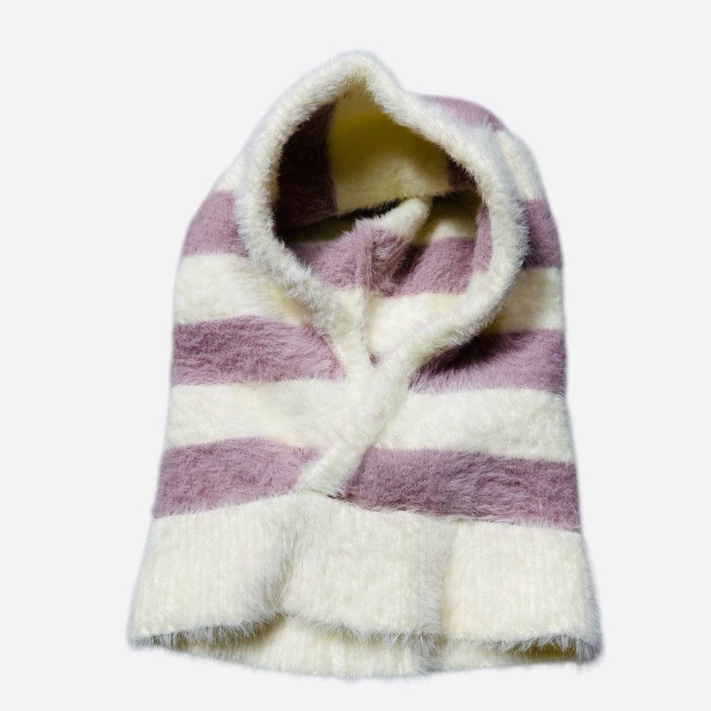 Other New Striped Purple & White Striped Fuzzy Balaclava Size ONE SIZE - 5 Thumbnail