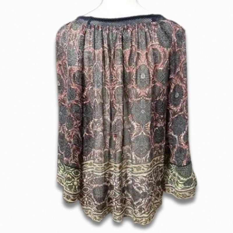 Other Plenty by Tracy Reese Tunic Top Long Sleeve Floral Multi PS Size S / US 4 / IT 40 - 4 Thumbnail
