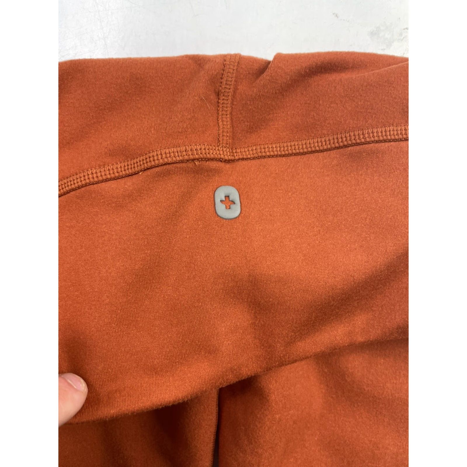 Vintage Figs Leggings Women Small Orange 300 High Waist Pockets Side Compression Activewear Yoga Gym Pilates Size 28" / US 6 / IT 42 - 3 Thumbnail