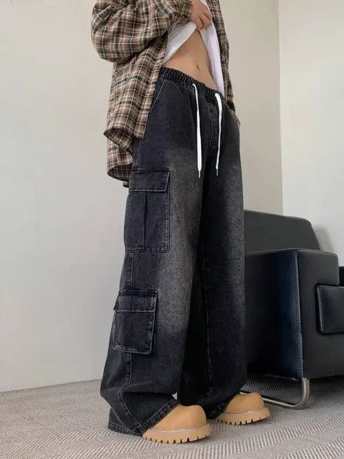 Jean Cargo Baggy Denim 90sl Pants Oversized Size US 32 / EU 48 - 2 Thumbnail