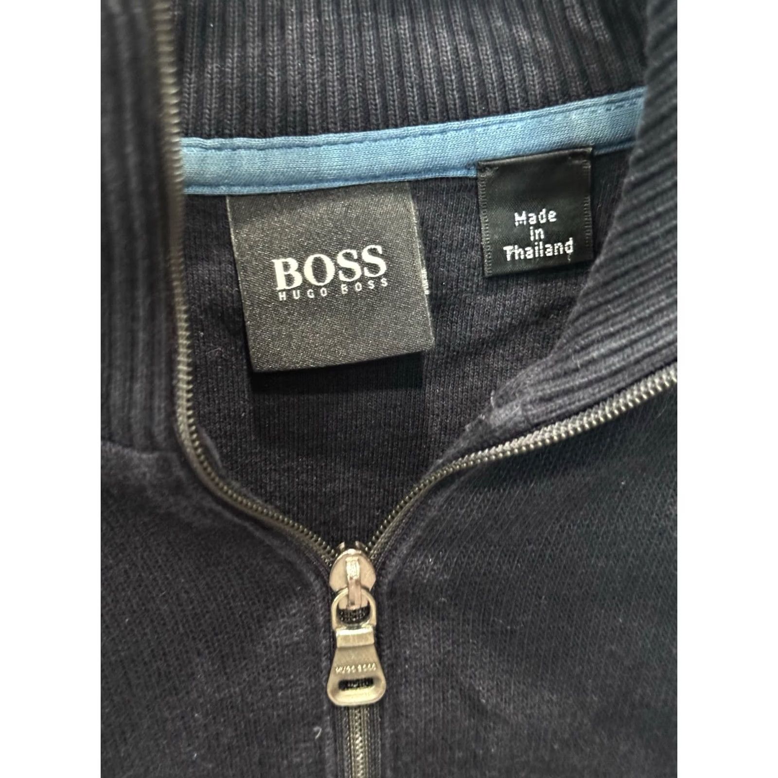 Hugo Boss Hugo Boss Sweater XL Navy Blue Zippered Men XS? Size US XL / EU 56 / 4 - 3 Thumbnail