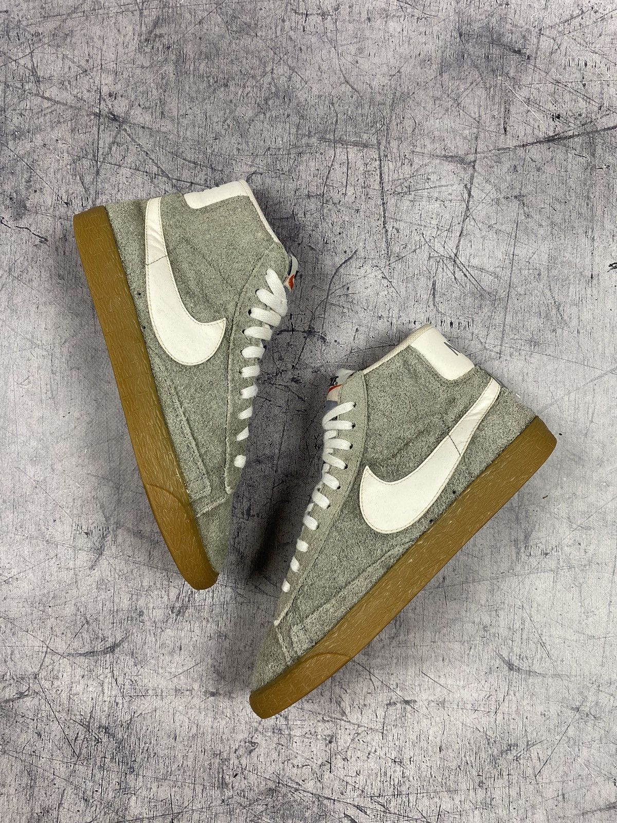 Nike × Vintage Nike Blazer Mid Suede y2k drill Sneakers Size US 7.5 / IT 37.5 - 2 Thumbnail