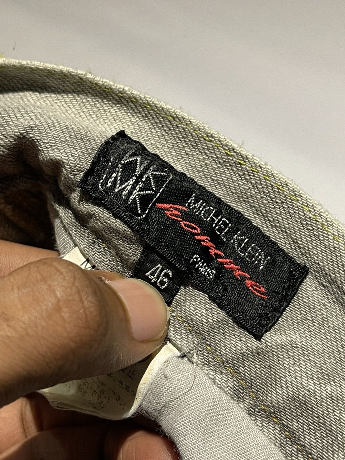 Japanese Brand × Michel Klein FLARED ! MK MICHEL KLEIN HOMME DISTRESSED DENIM PANT Size US 31 - 10 Thumbnail