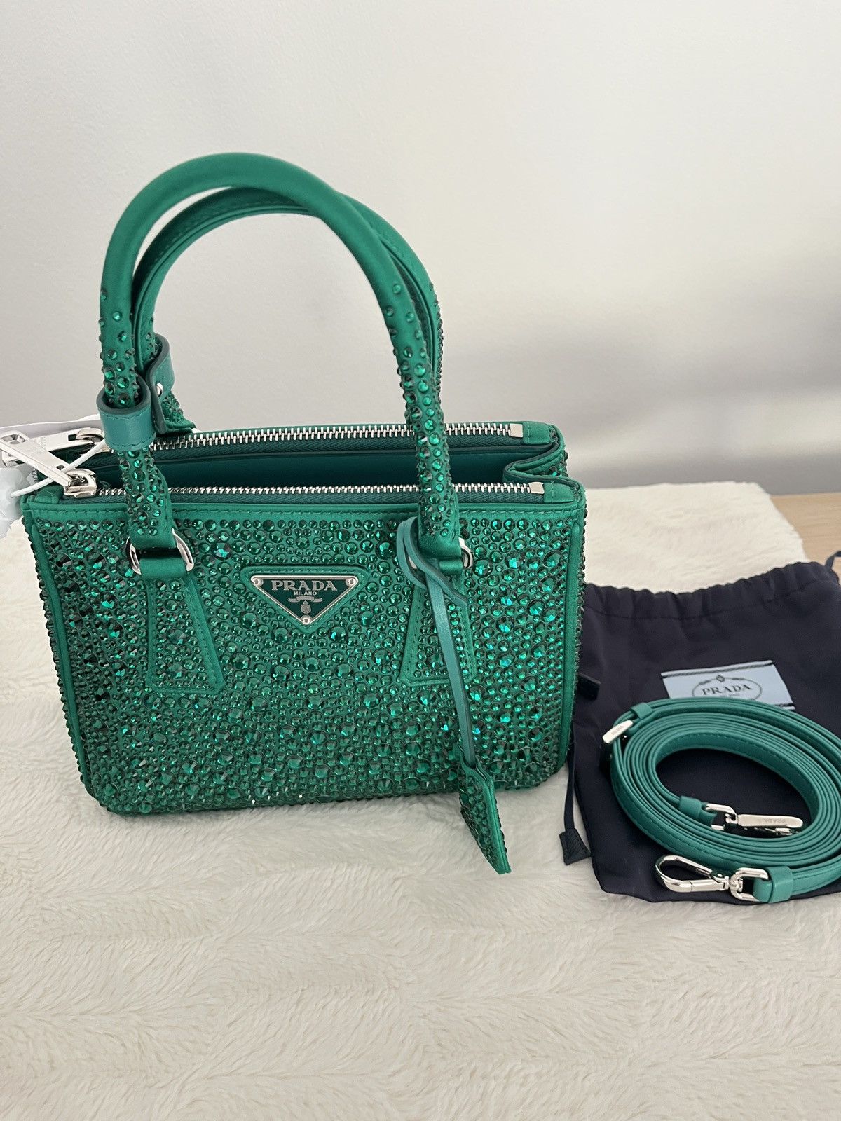 Prada Prada galleria crystal bag Size ONE SIZE - 3 Thumbnail