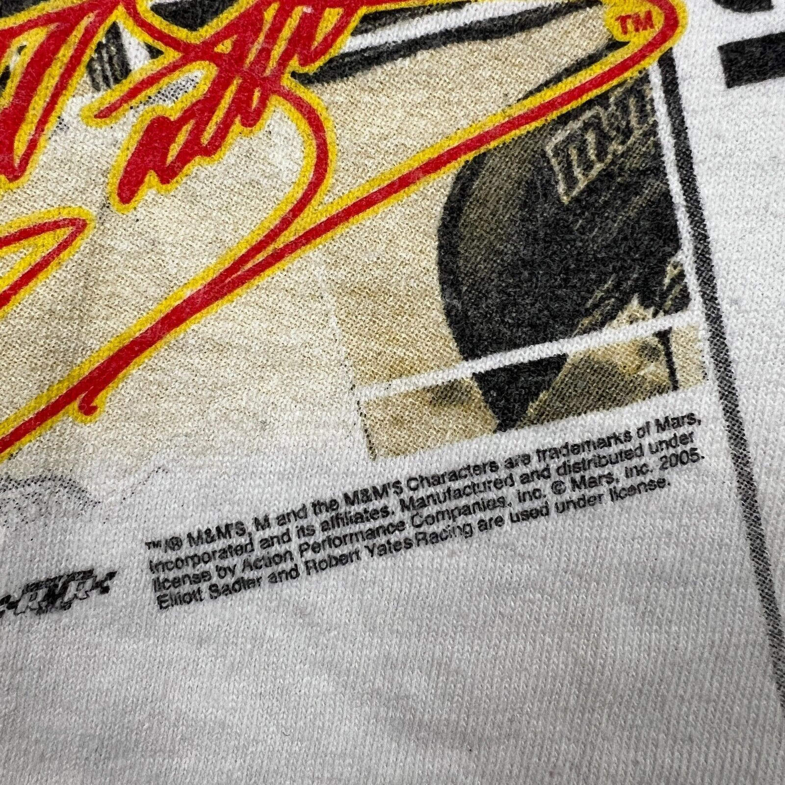 NASCAR × Vintage × Winners Circle VTG 2005 M&M's Elliot Sadler T Shirt 2XL NASCAR Racing Tee Size US XXL / EU 58 / 5 - 3 Thumbnail