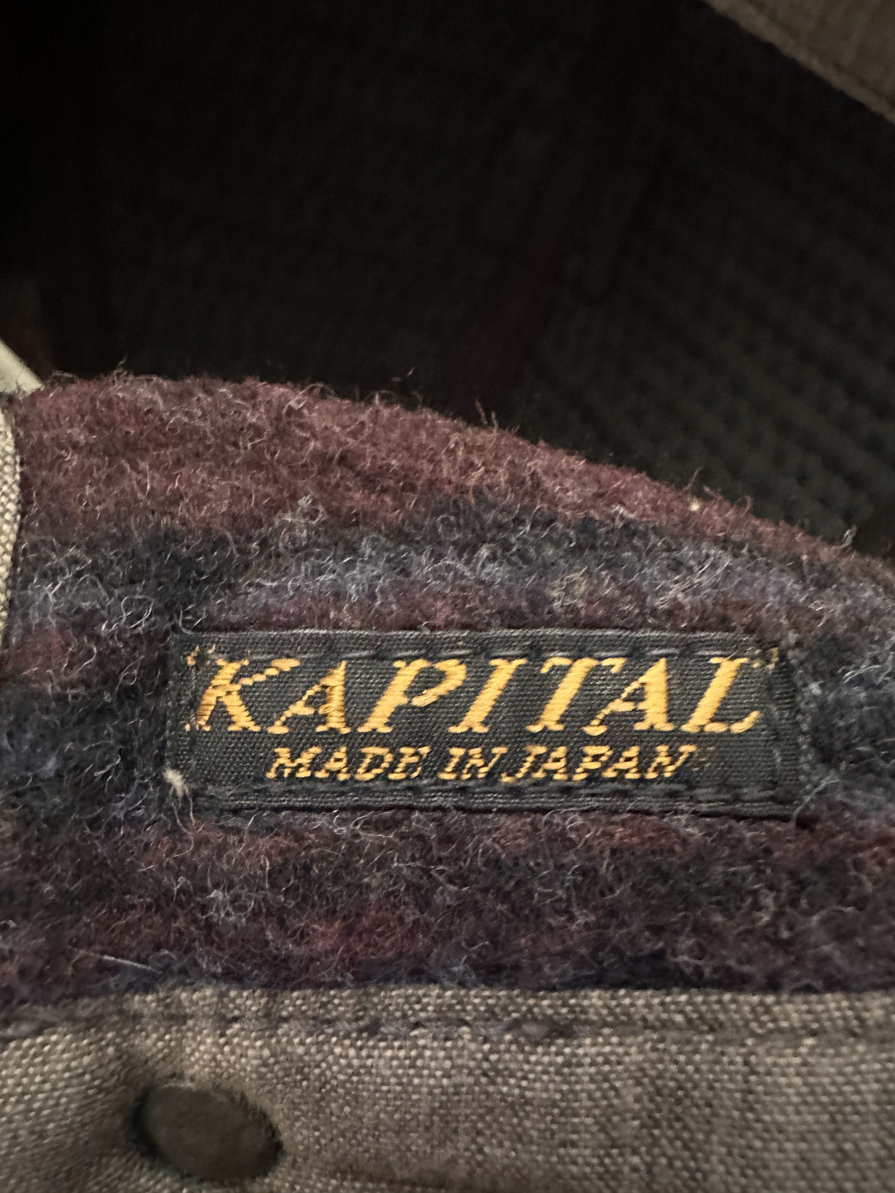 Kapital Kountry Kapital Winday Striped blanket damages boro hat Size ONE SIZE - 7 Thumbnail