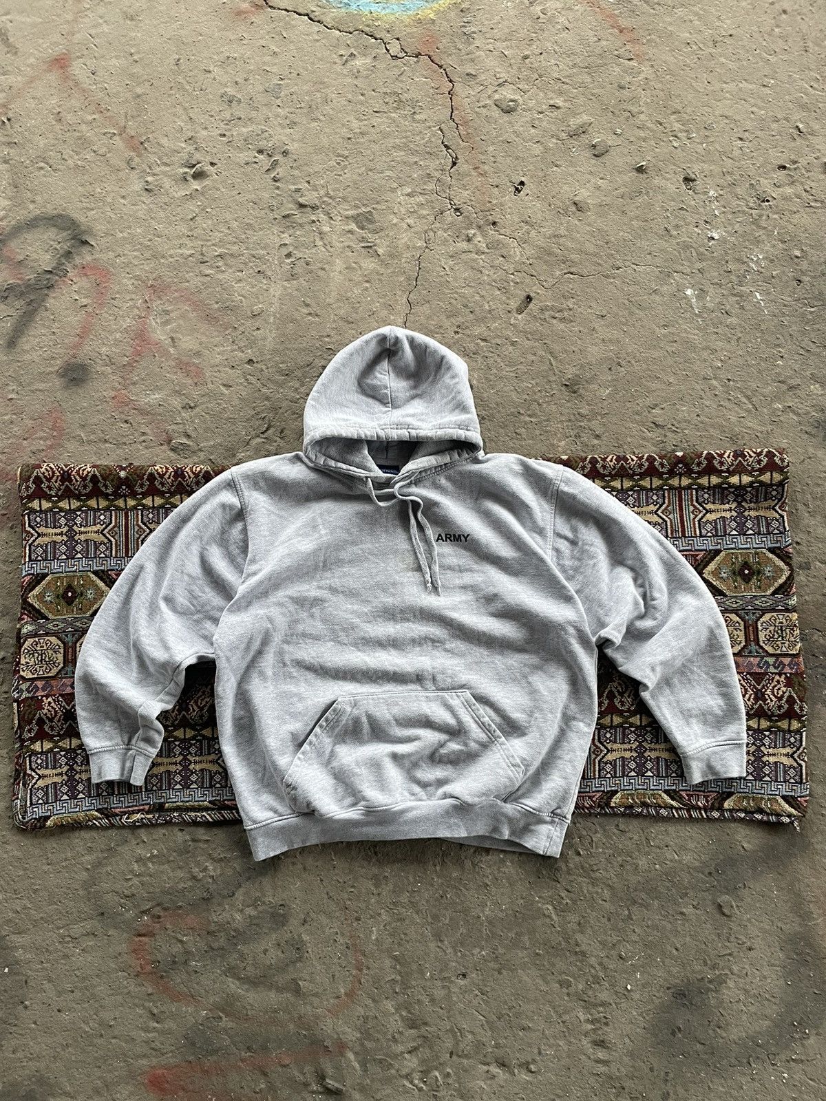 Vintage VINTAGE HOODIE MILITARY ARMY Size US L / EU 52-54 / 3 - 7 Thumbnail