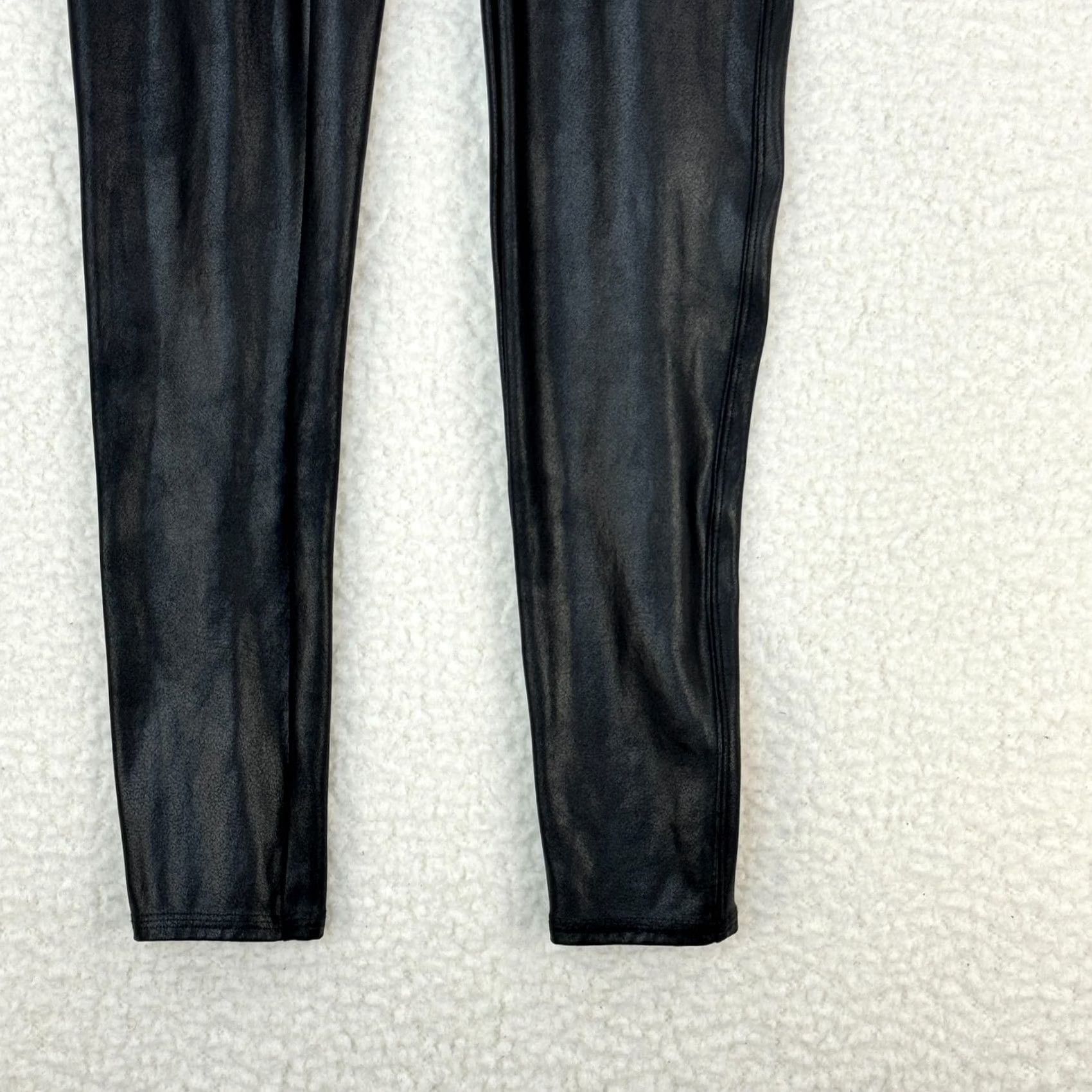 Spanx Spanx Leggings Women Large Petite Black Ankle Length Pull On Nylon Polyester Spandex Size 36" / US 14 / IT 50 - 3 Thumbnail