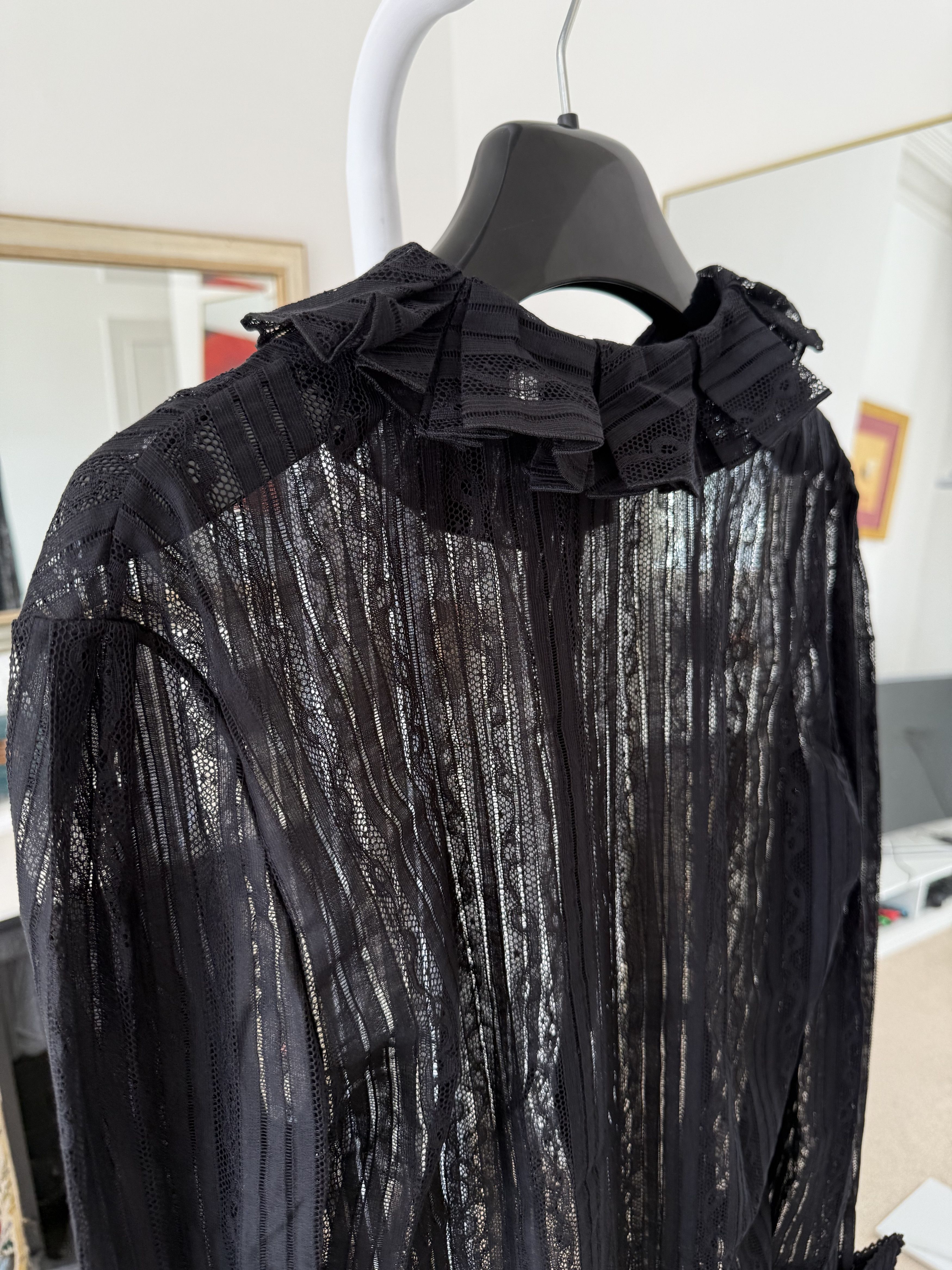 Saint Laurent Paris SS22 Saint Laurent Button Shirt in Lace Size US M / EU 48-50 / 2 - 8 Thumbnail