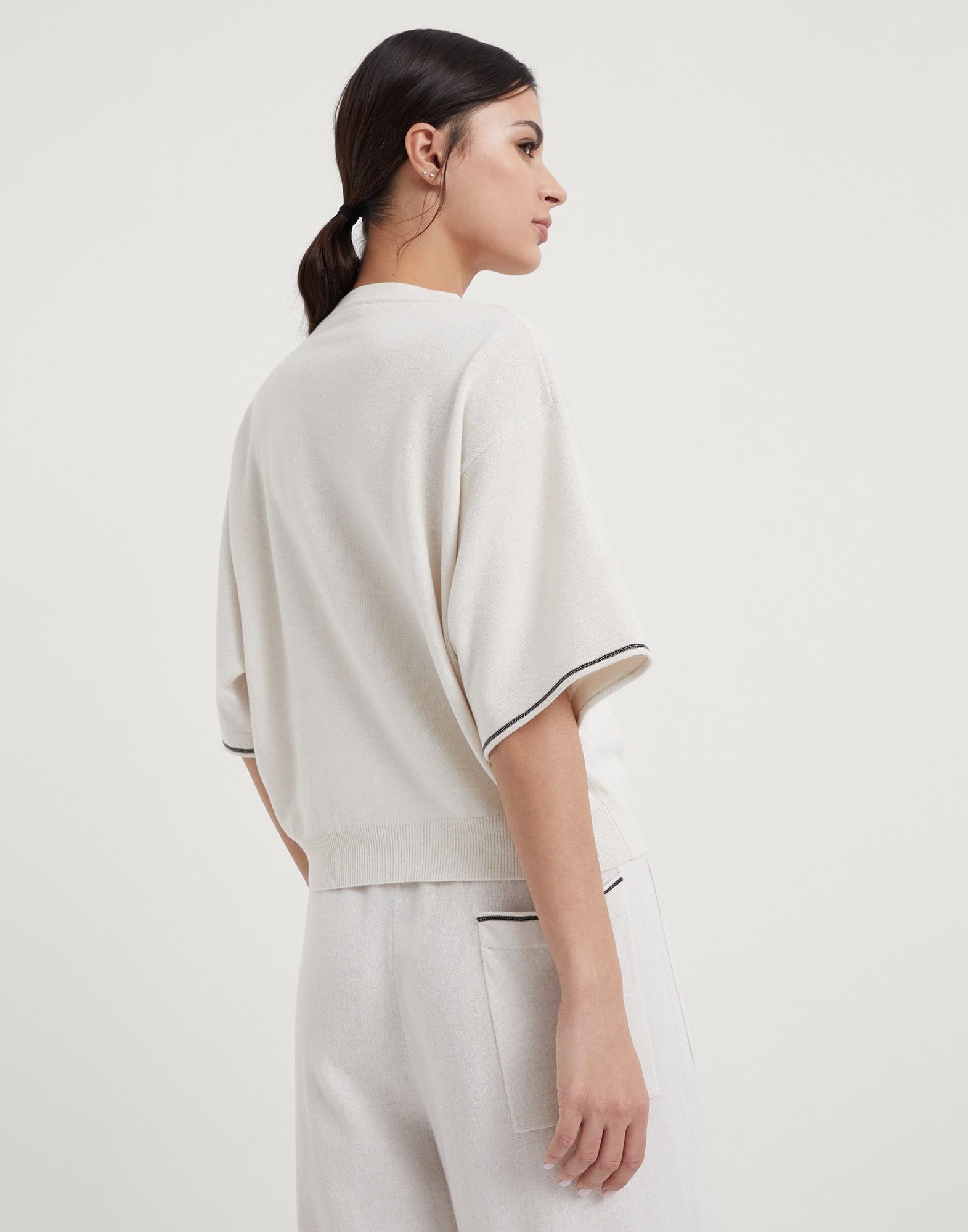 Brunello Cucinelli o1w1db10825 Sweater in Medium Yellow Size XL / US 12-14 / IT 48-50 - 3 Thumbnail