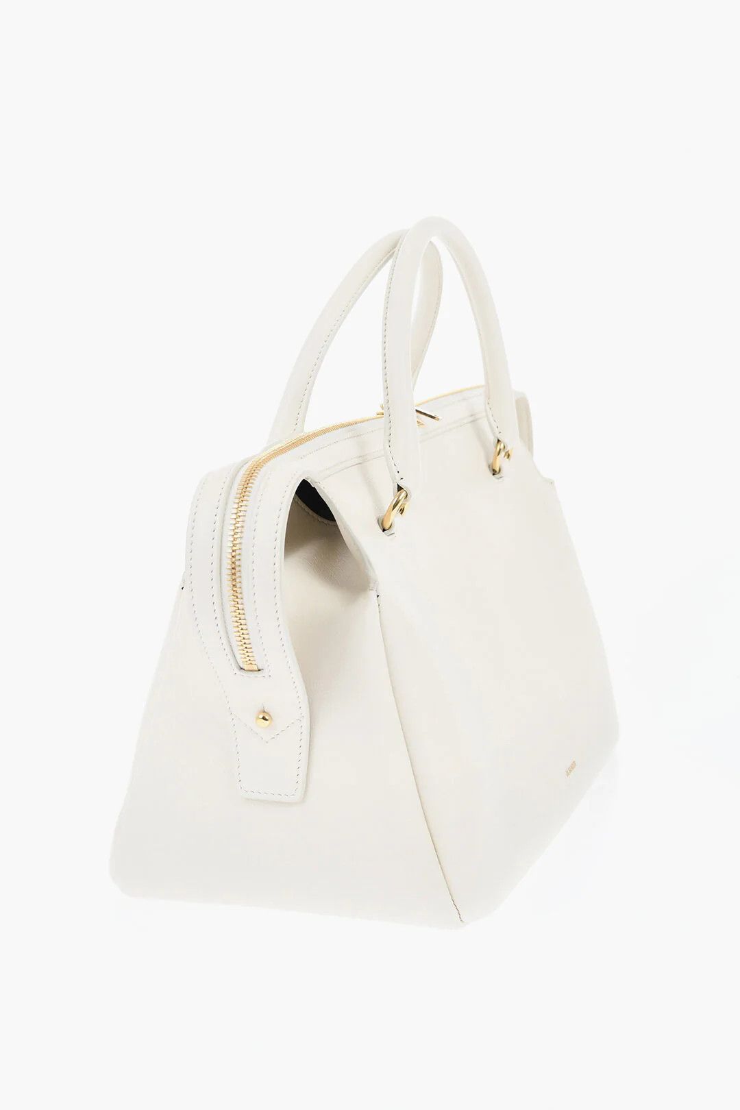 Jil Sander og1mm0626 Size: OS / Leather Handbag in White Size ONE SIZE - 2 Thumbnail