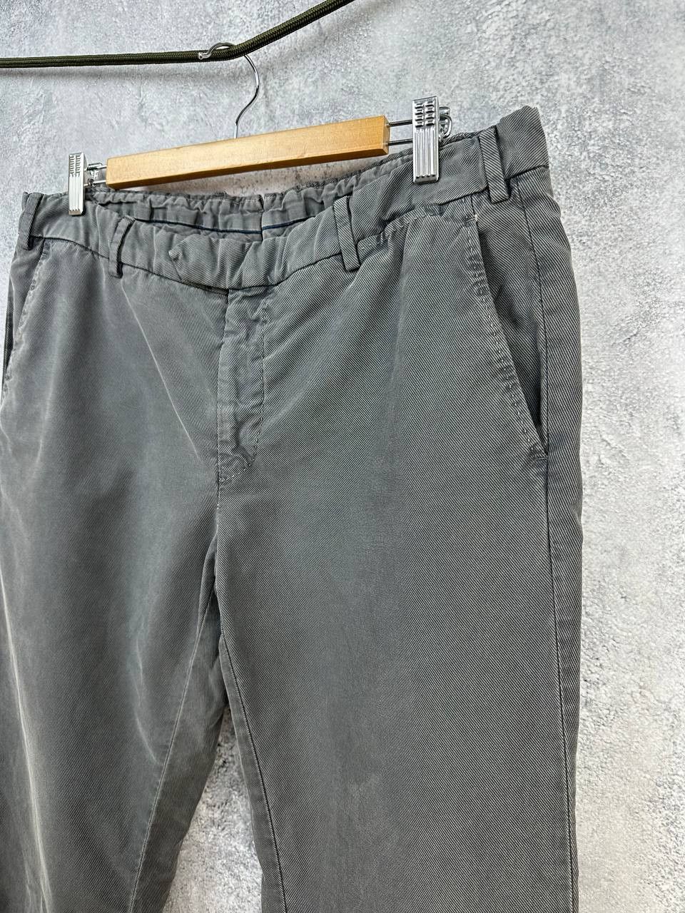 Other Santaniello Herringbone Chino Trousers Italian Casual Slim Size US 36 / EU 52 - 5 Thumbnail