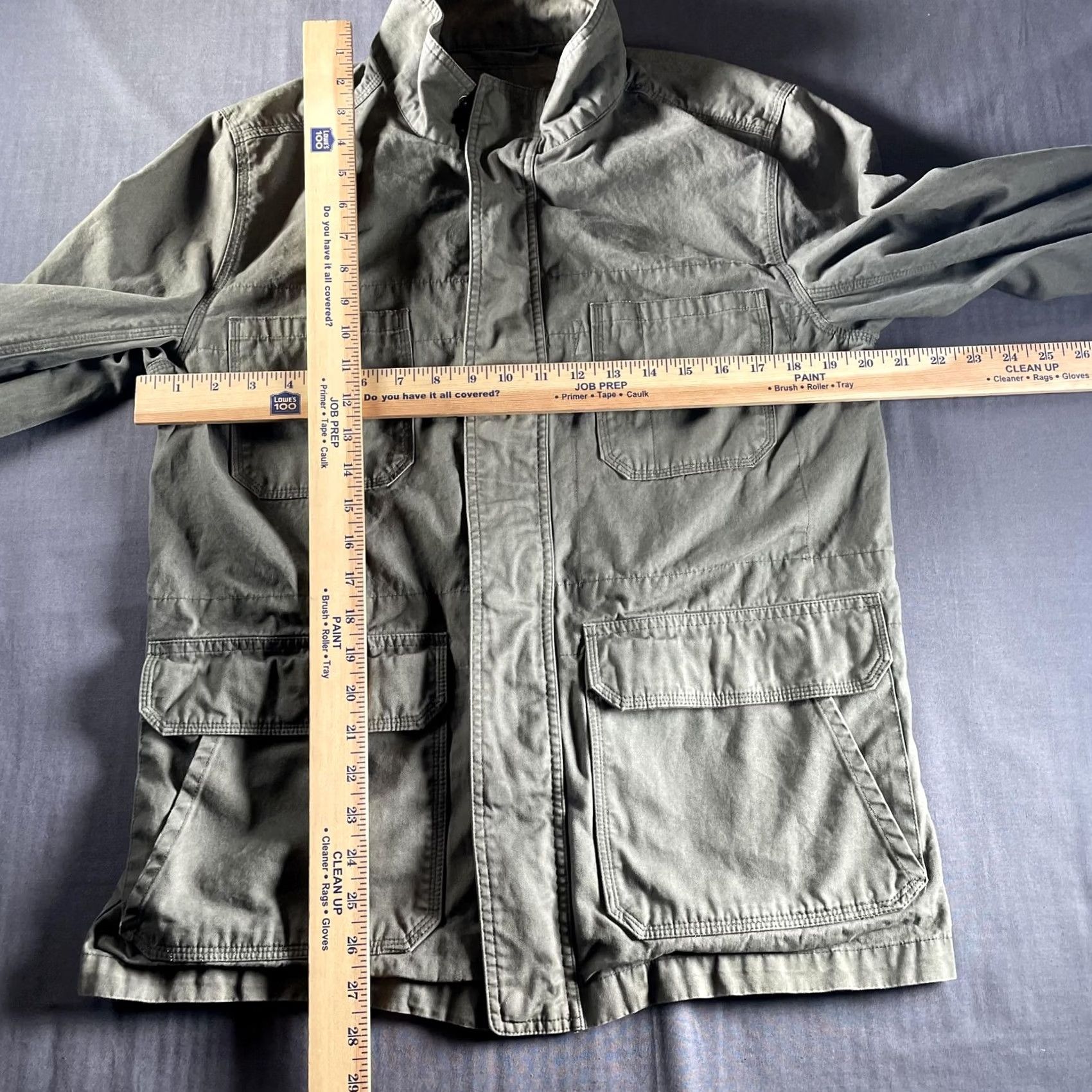 Marine Layer VINTAGE Marine Layer Jacket Mens Medium Large Green Utility Field Coat Cotton Military Size US L / EU 52-54 / 3 - 7 Thumbnail