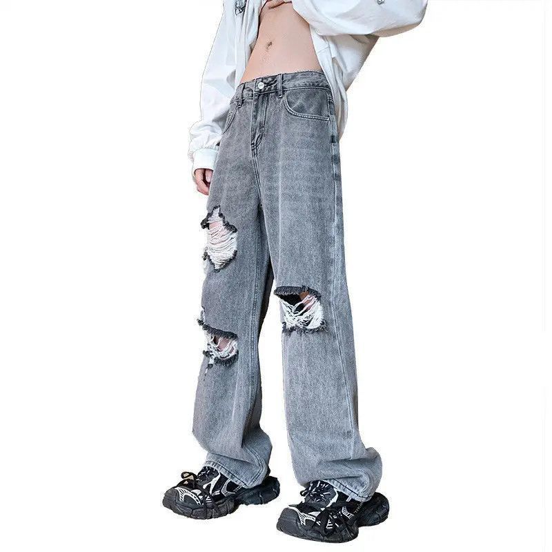 Japanese Brand Loose hip-hop wide leg ripped jeans Size US 30 / EU 46 - 5 Thumbnail