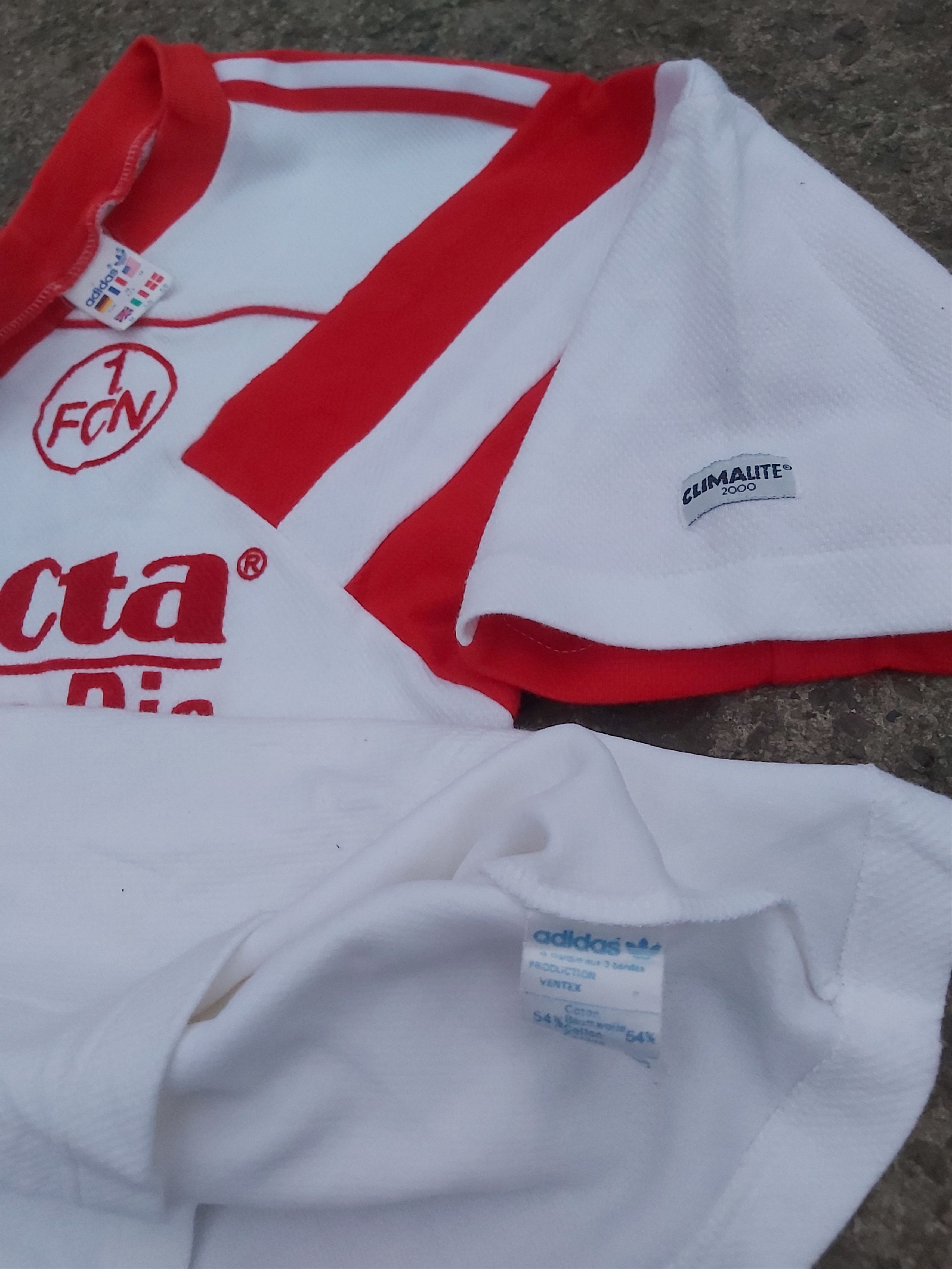 Adidas × Vintage Ultra rare 1989 -90 FC Nurnberg Away 2 Kit Vintage Jersey Size US M / EU 48-50 / 2 - 12 Thumbnail