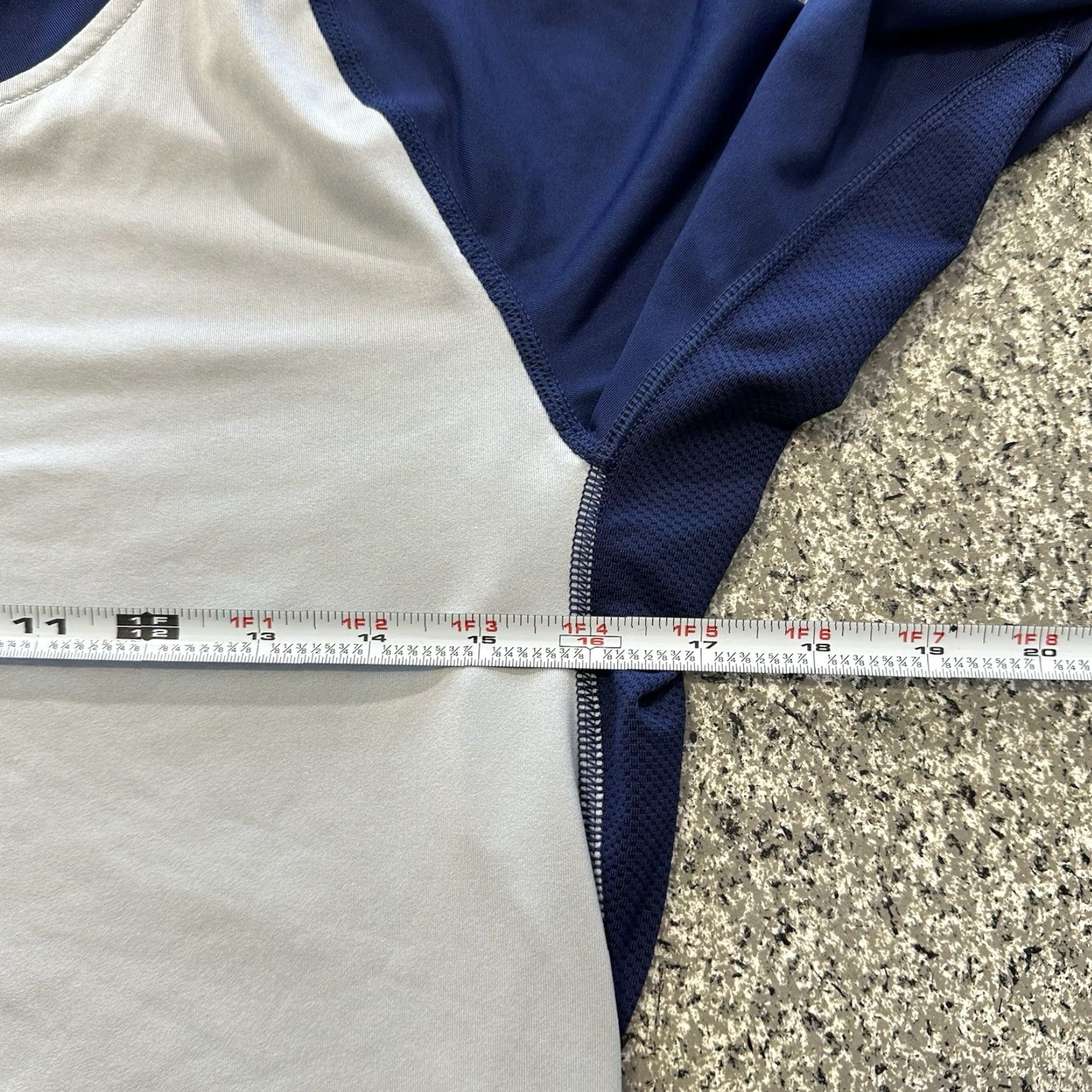 Nike Nike Pro MLB Baseball Shirt Nike Pro MLB Shirt Mens S Raglan 3/4 Navy Gray Dri-Fit Baseball Shirt Gray Nike Pro Size US S / EU 44-46 / 1 - 4 Thumbnail