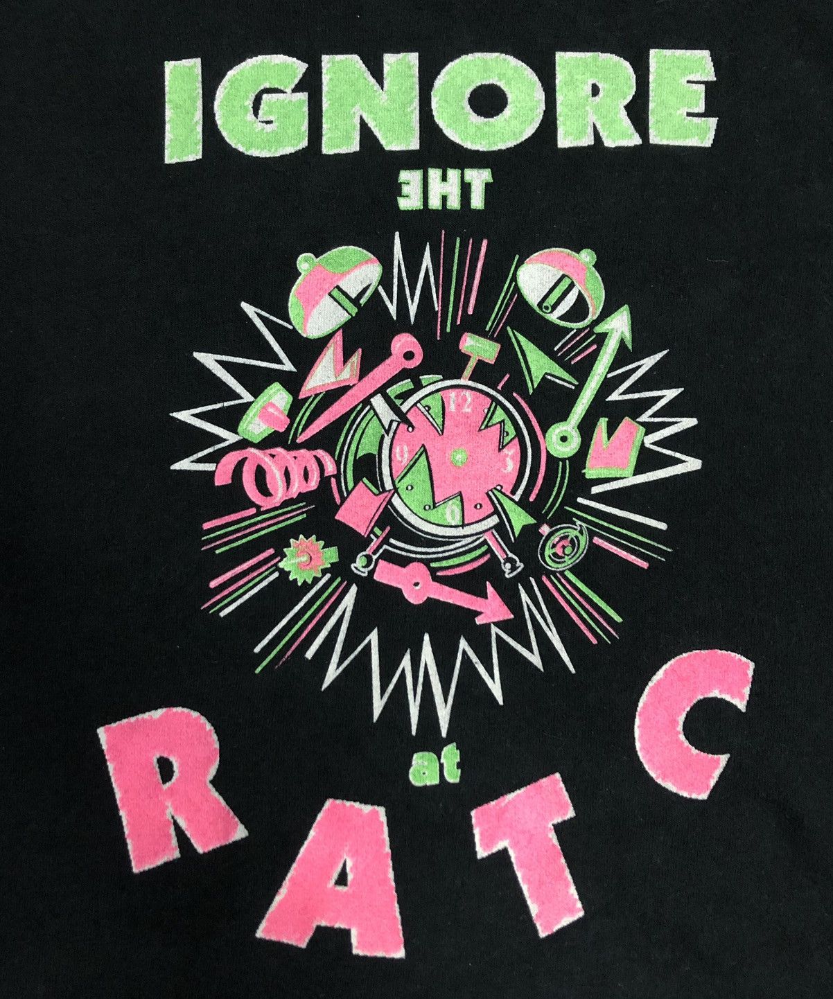 Vintage Vintage Cling To The Rock Ignore The At RATC T-Shirt Size US L / EU 52-54 / 3 - 4 Thumbnail