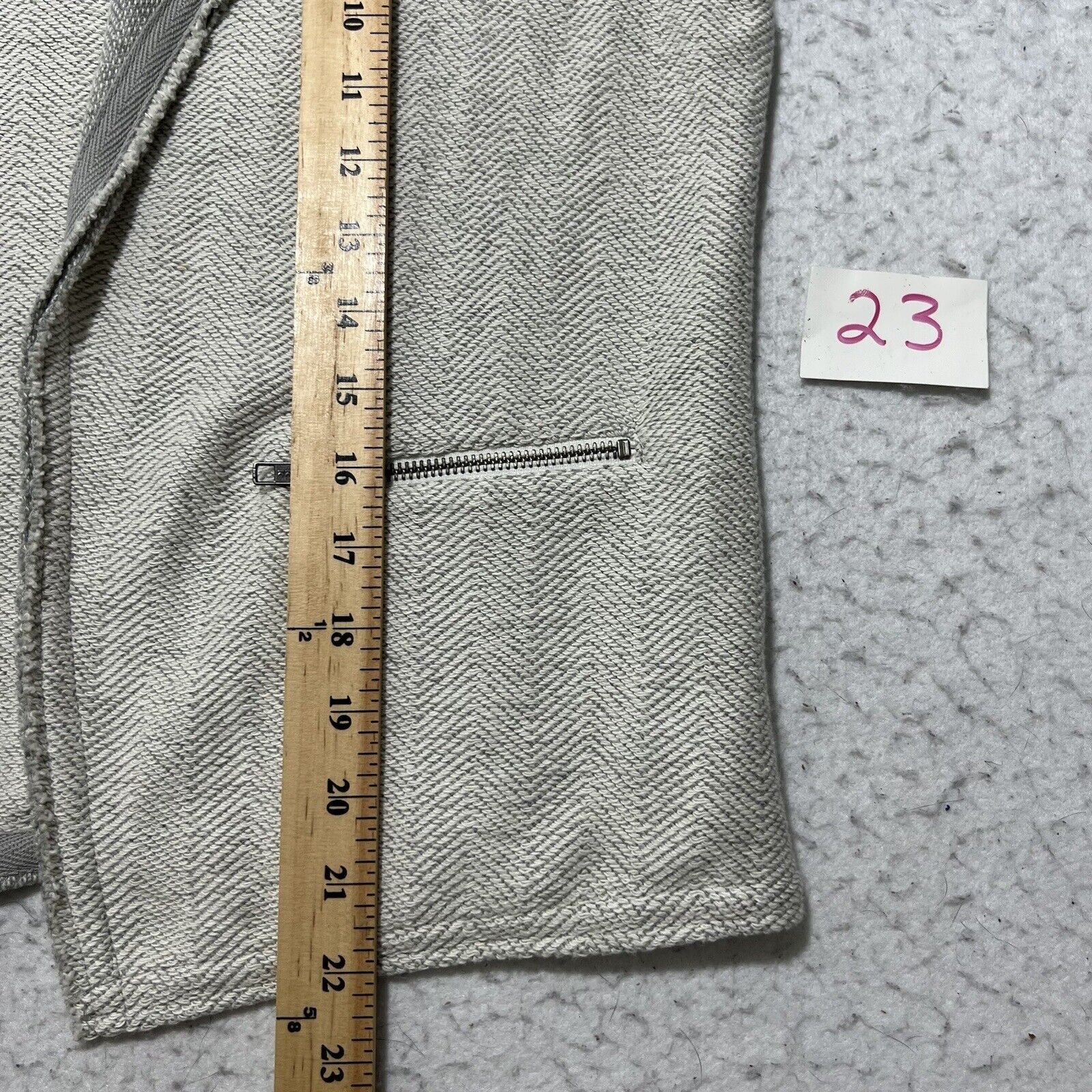 Other Caslon Small Open Front Cardigan Gray Herringbone Zip Size S / US 4 / IT 40 - 8 Thumbnail
