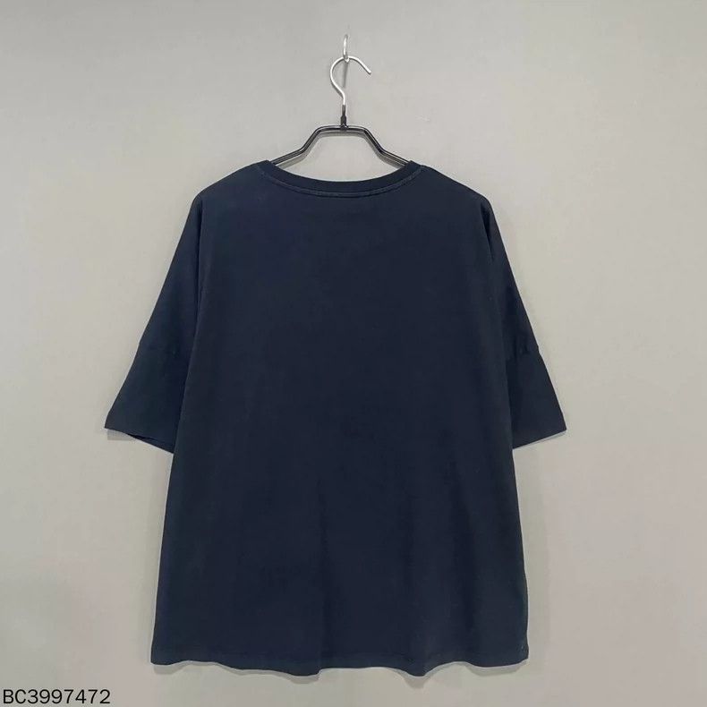 Loewe LOEWE Black logo loose shoulder short sleeves Size L / US 10 / IT 46 - 2 Thumbnail